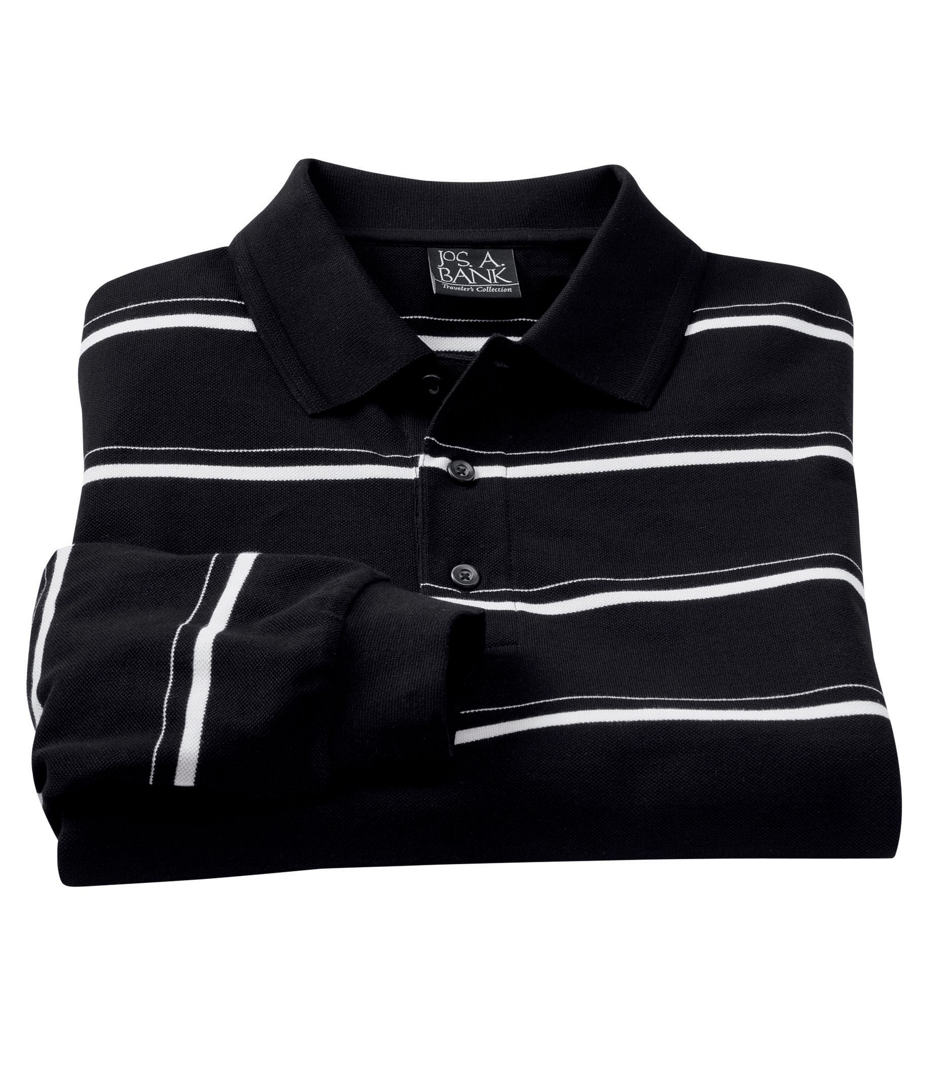 Traveler Long Sleeve Polo- Big and Tall