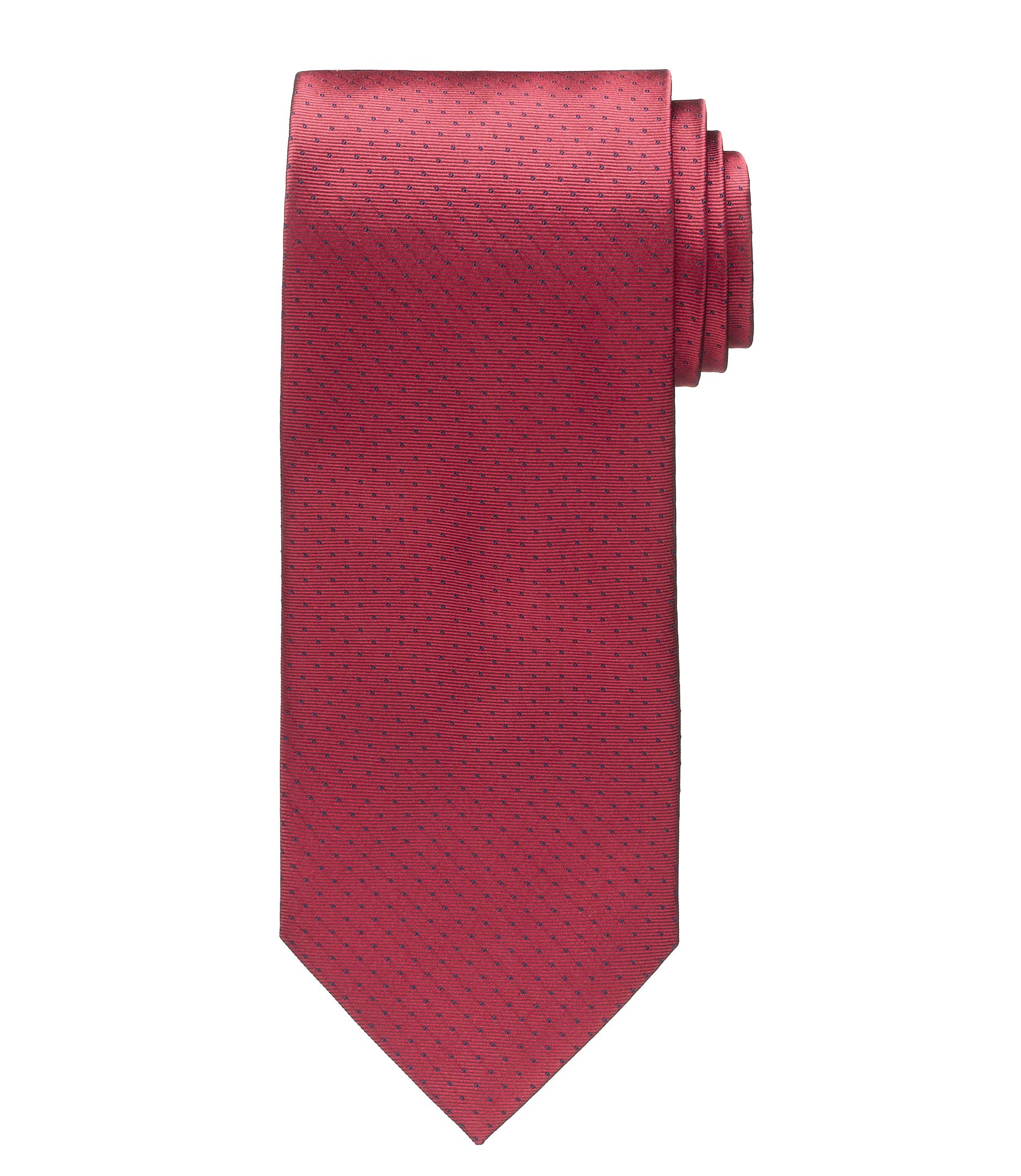 Red Pindot Tie