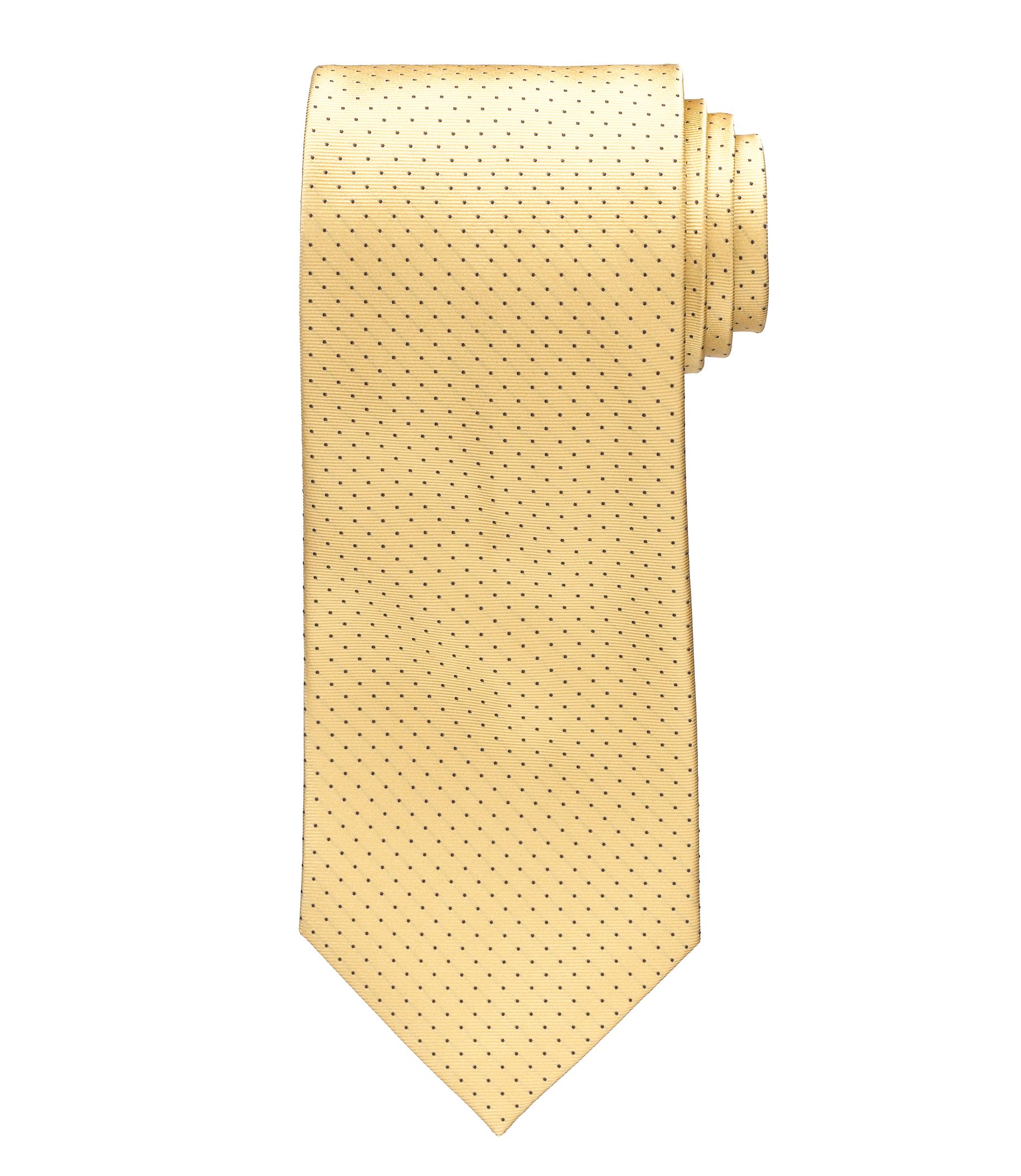 Yellow Pindot Tie