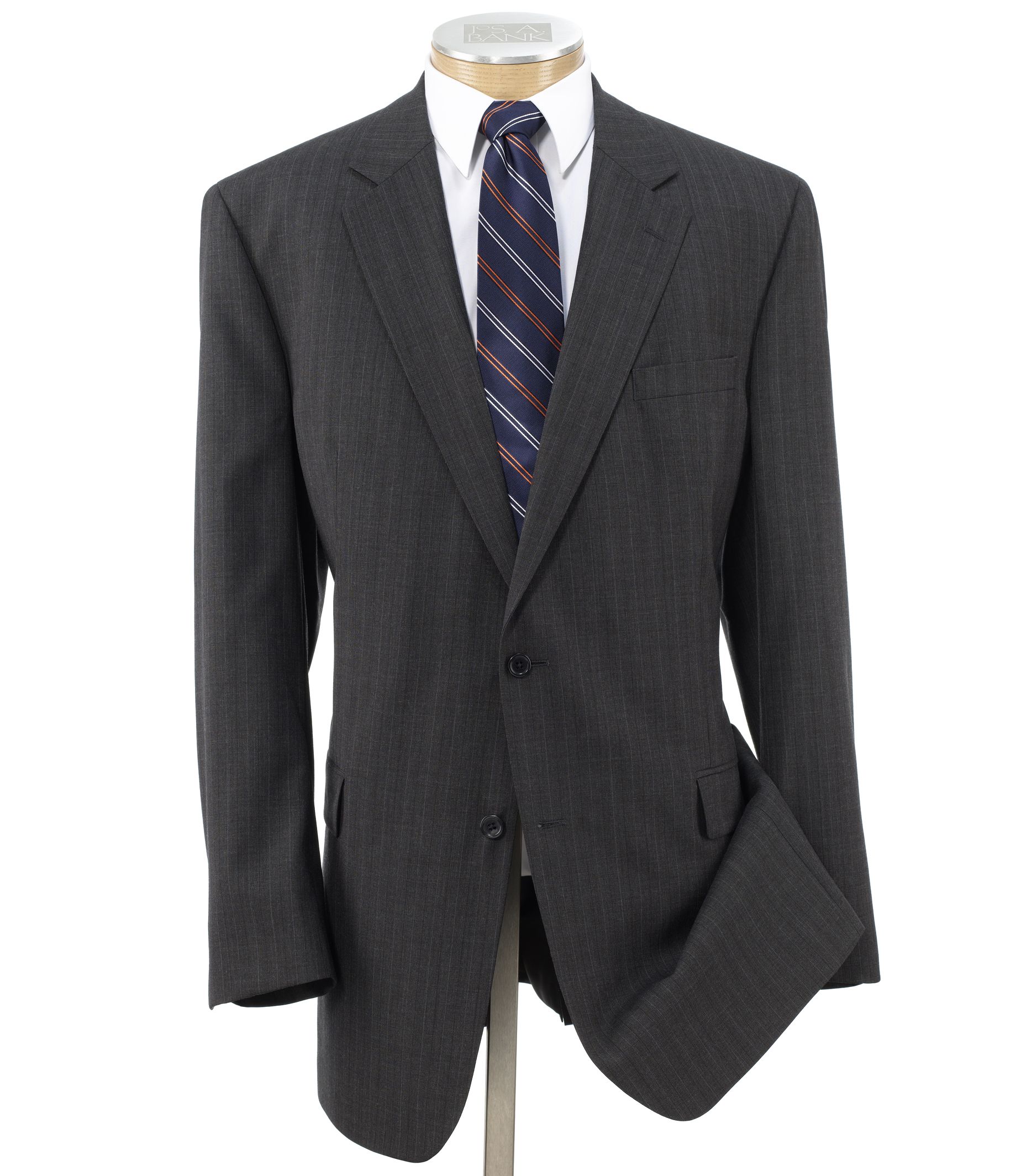 Executive 2-Button Wool Suit with Center Vent