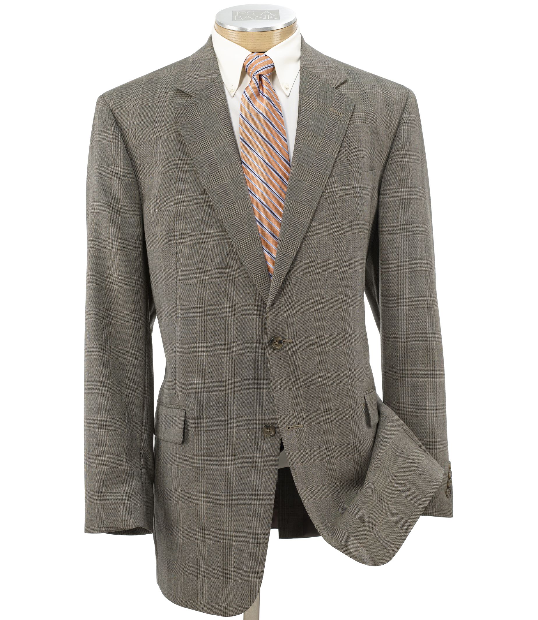 Executive 2-Button Wool Suit with Center Vent