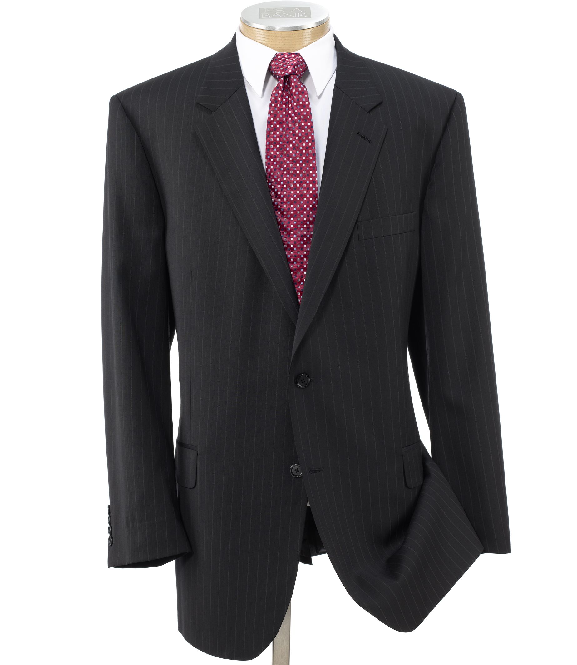 Executive 2-Button Wool Suit with Center Vent