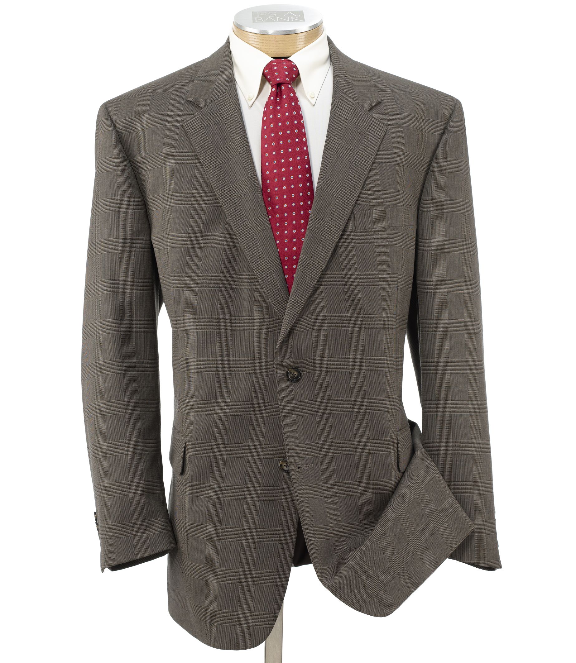 Executive 2-Button Wool Suit with Center Vent