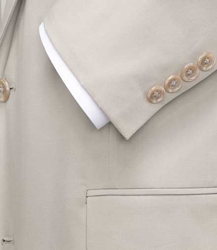 Natural Stretch 3-Button Poplin Suit- Sizes 44 X-Long-52