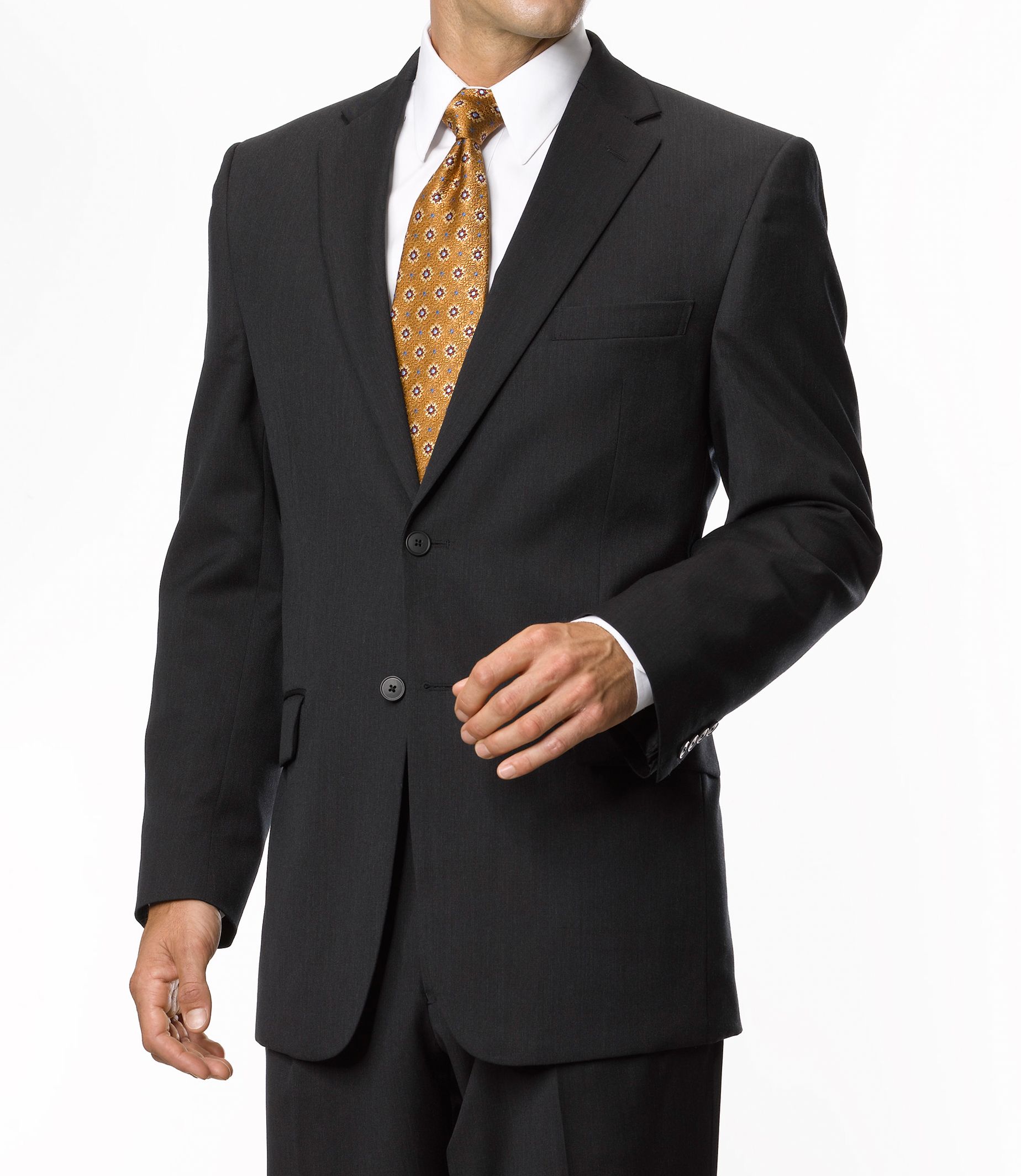 Traveler Tailored Fit 2-Button Suits Pleated Front- Sizes 42 X-Long-52