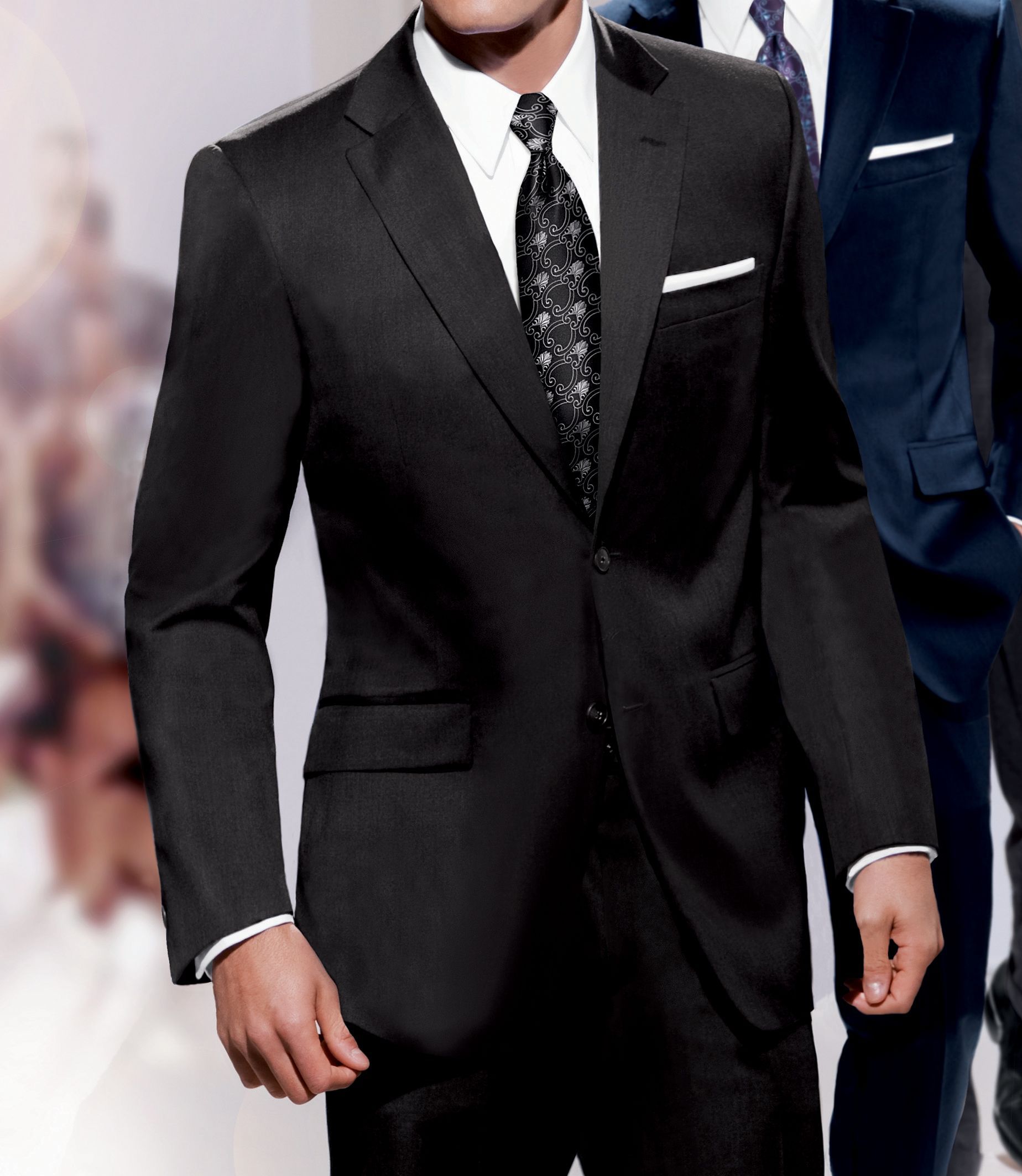 Traveler Tailored Fit 2-Button Suits Pleated Front- Sizes 42 X-Long-52