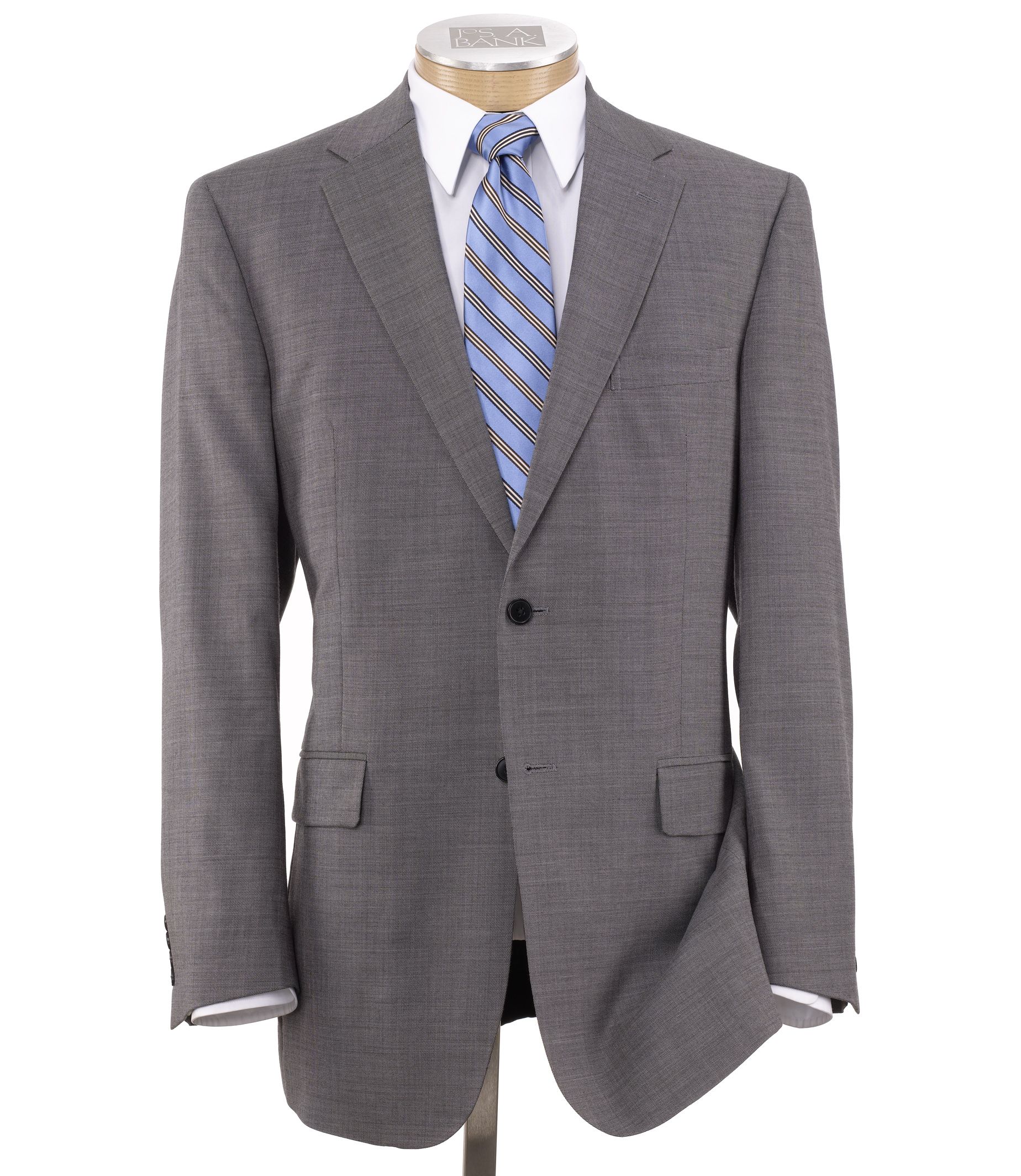 Traveler Tailored Fit 2-Button Suits Pleated Front