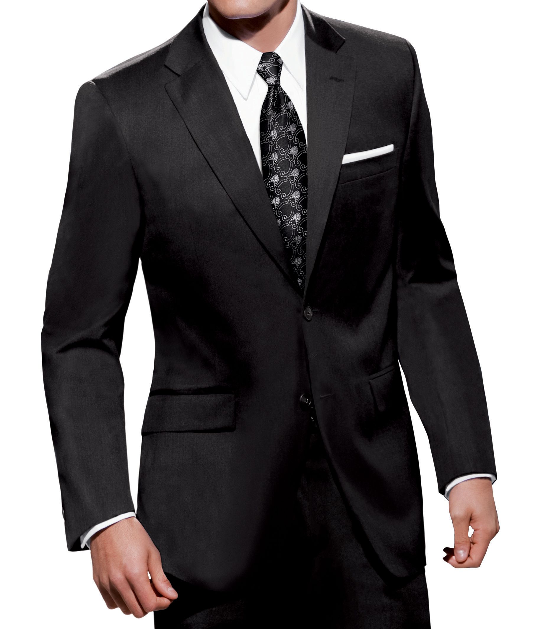 Traveler Tailored Fit 2-Button Suits Plain Front Trousers
