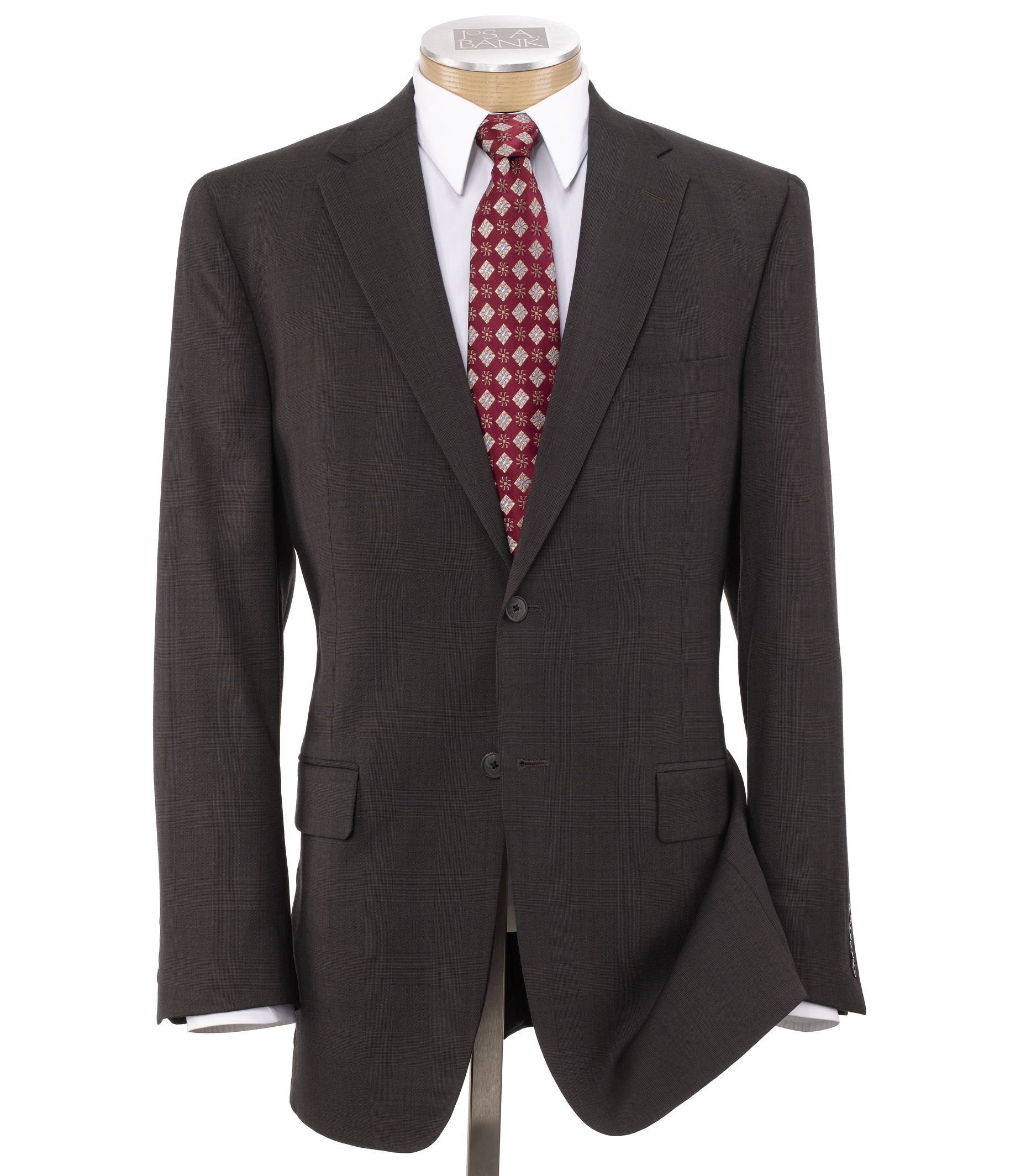 Traveler Tailored Fit 2-Button Suits Pleated Front