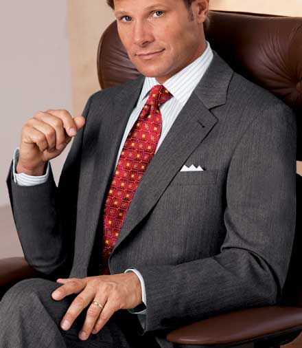 Signature 2-Button Wool Suit- Sizes 44 X-Long-52