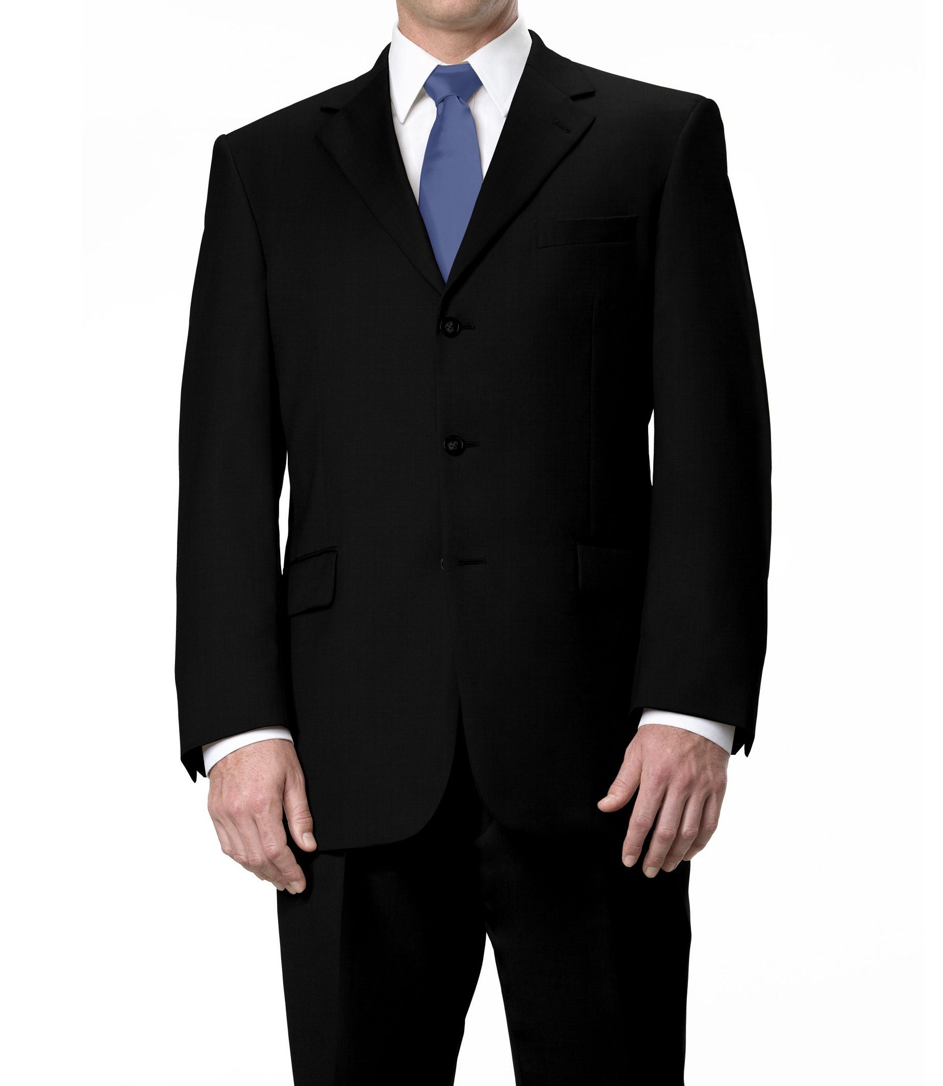Signature 3-Button Wool Pattern Suit- Sizes 44 X-Long-52