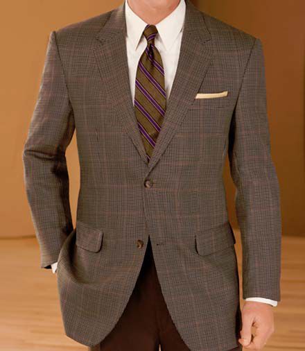 Traveler 2-Button Tailored Fit Wool Sportcoat- Sizes 44-52