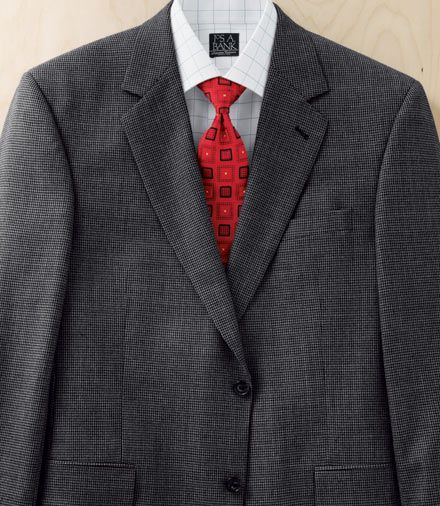 Signature 3-Button Wool Patterned Sportcoat- Sizes 44-52