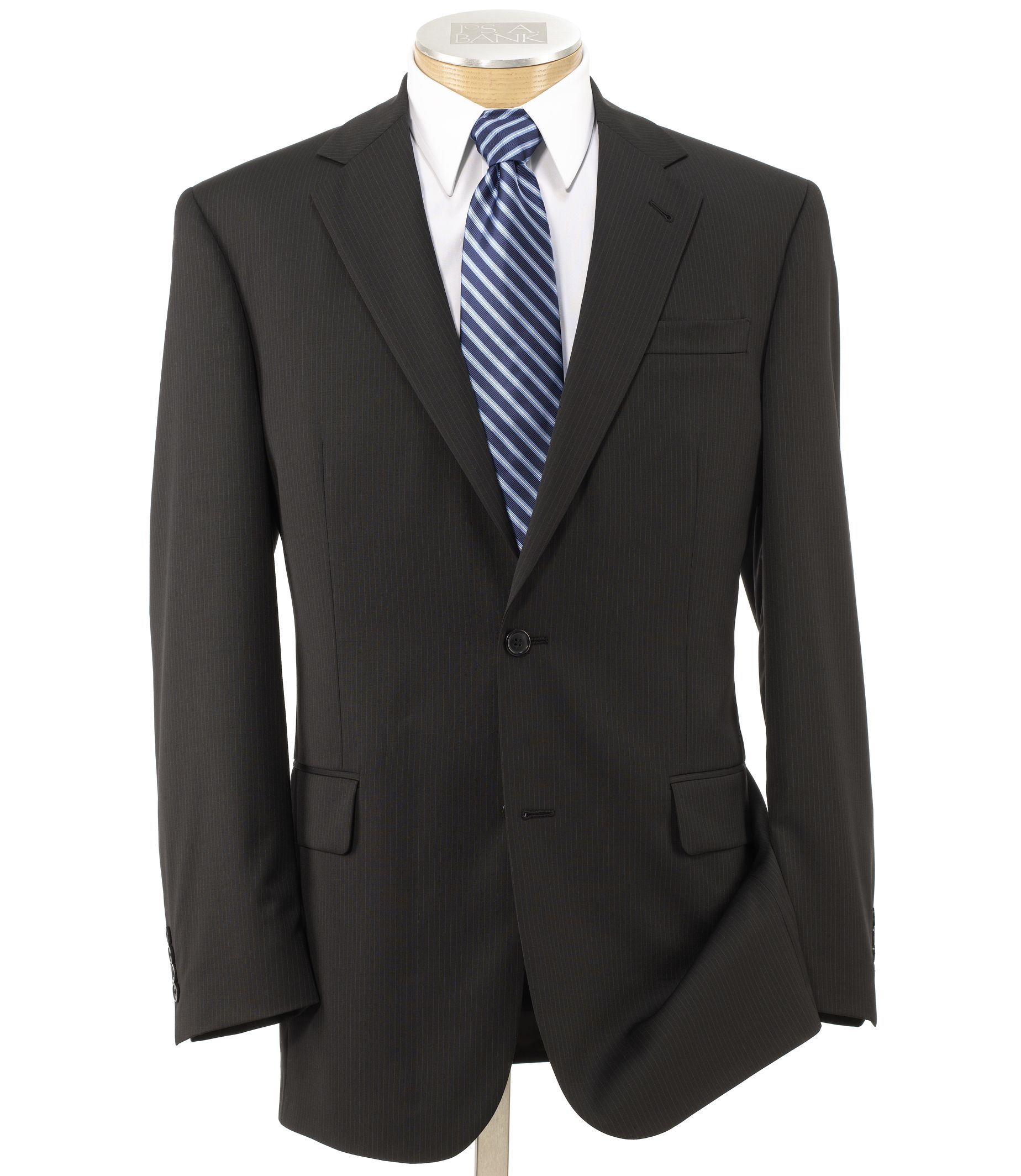 Signature 2-Button Wool Pattern Suit- Sizes 44 X-Long-52