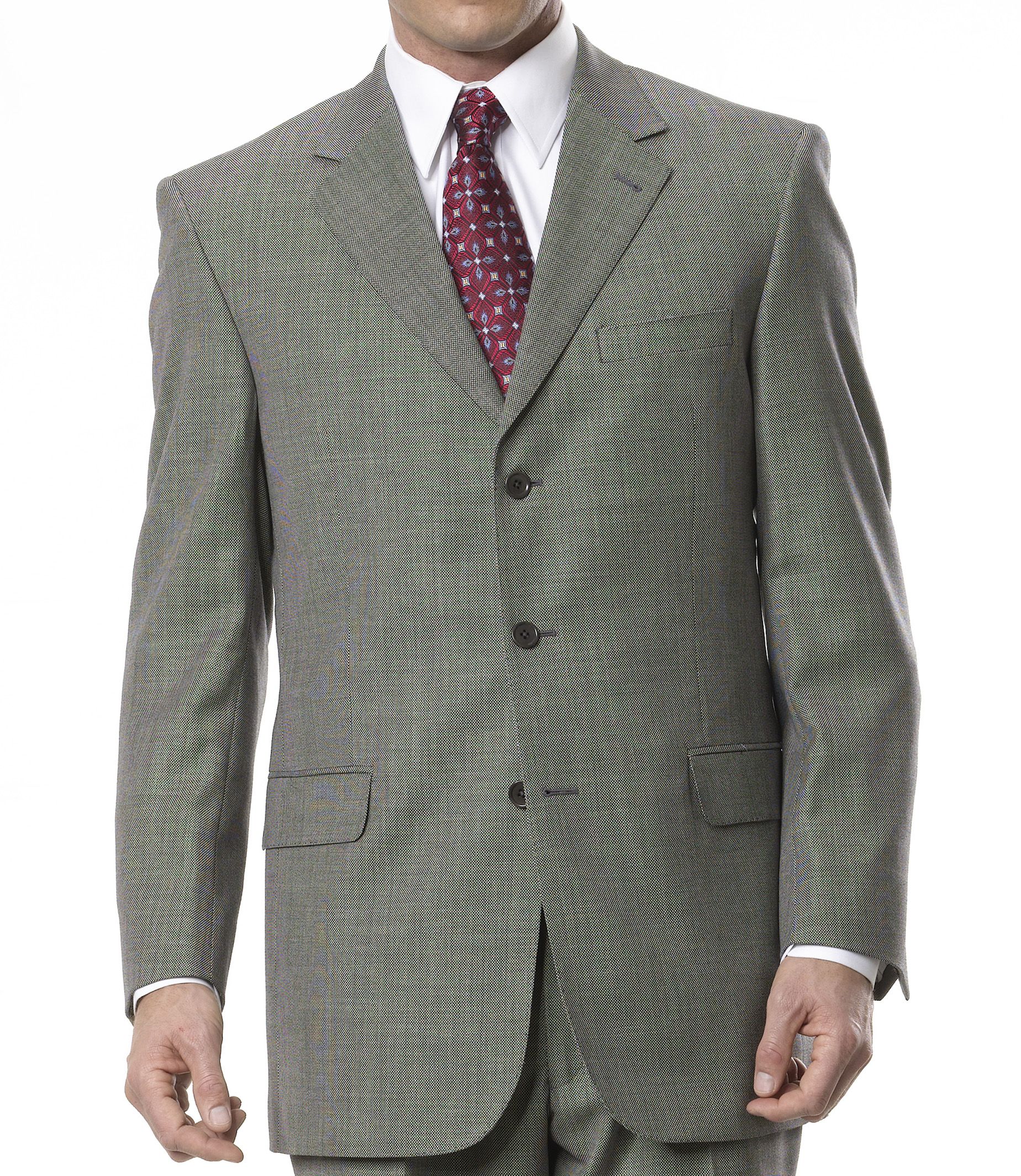 Signature Gold 3-Button Wool Suit- Sizes 44 X-Long-52