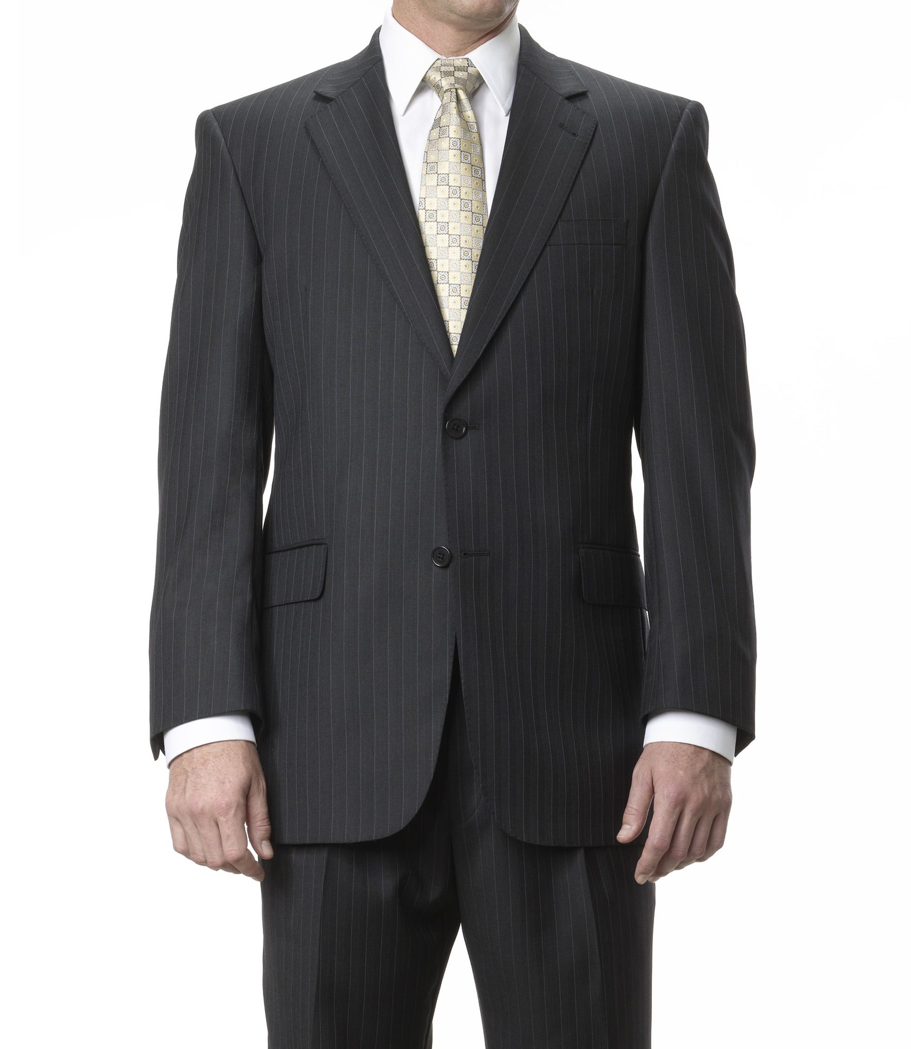 Signature Gold 2-Button Wool Suit- Sizes 44 X-Long-52
