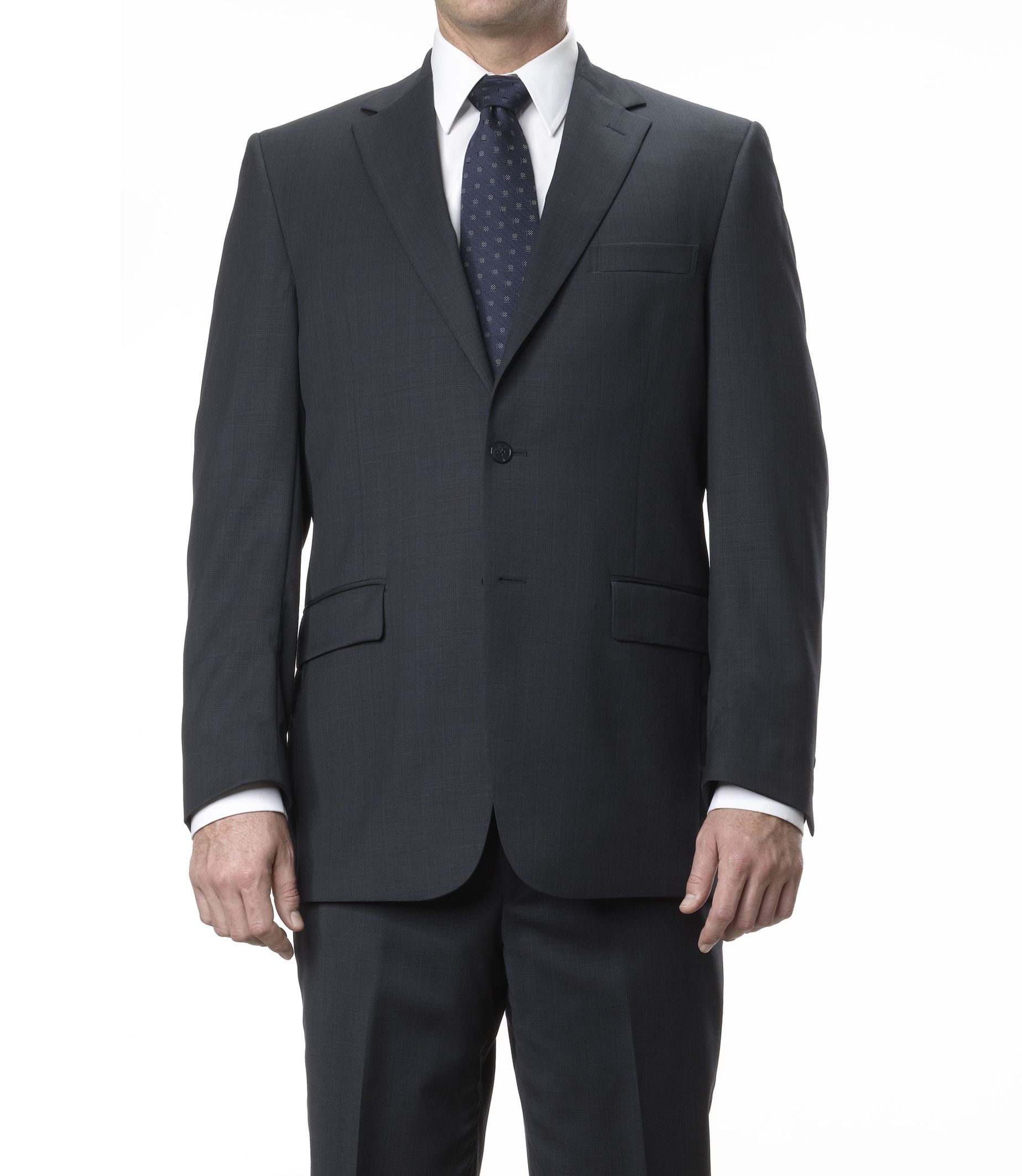 Traveler Tailored Fit 2-Button Suits Pleated Front