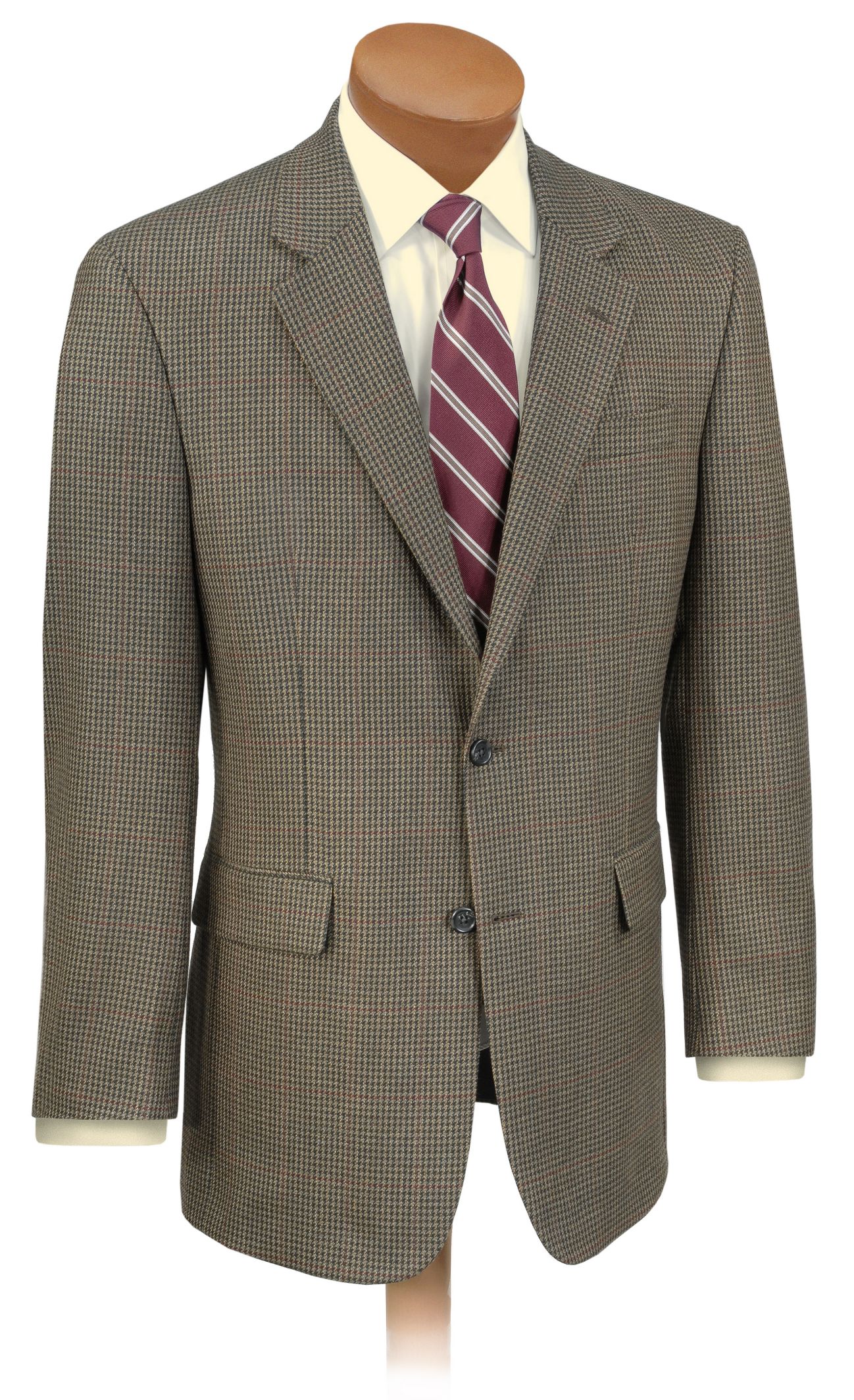 2-Button Fleece Rich Wool Sportcoat- Sizes 44-52