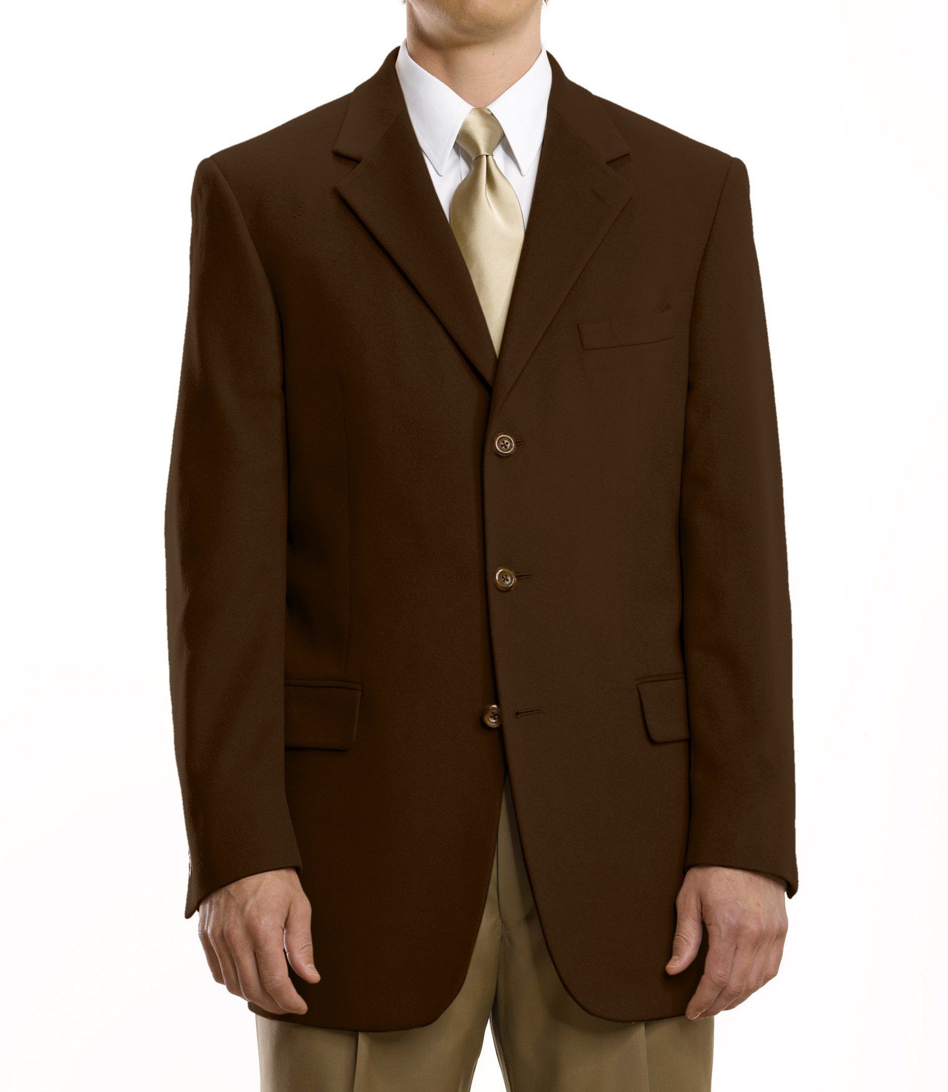 Executive 3-Button Cashmere Blazer- Sizes 44-52