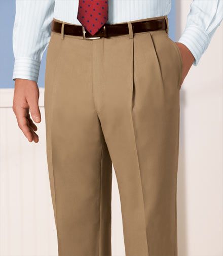 Traveler Wool Pleated Trousers- Sizes 44-48