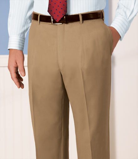 Traveler Wool Plain Front Trousers- Sizes 44-48