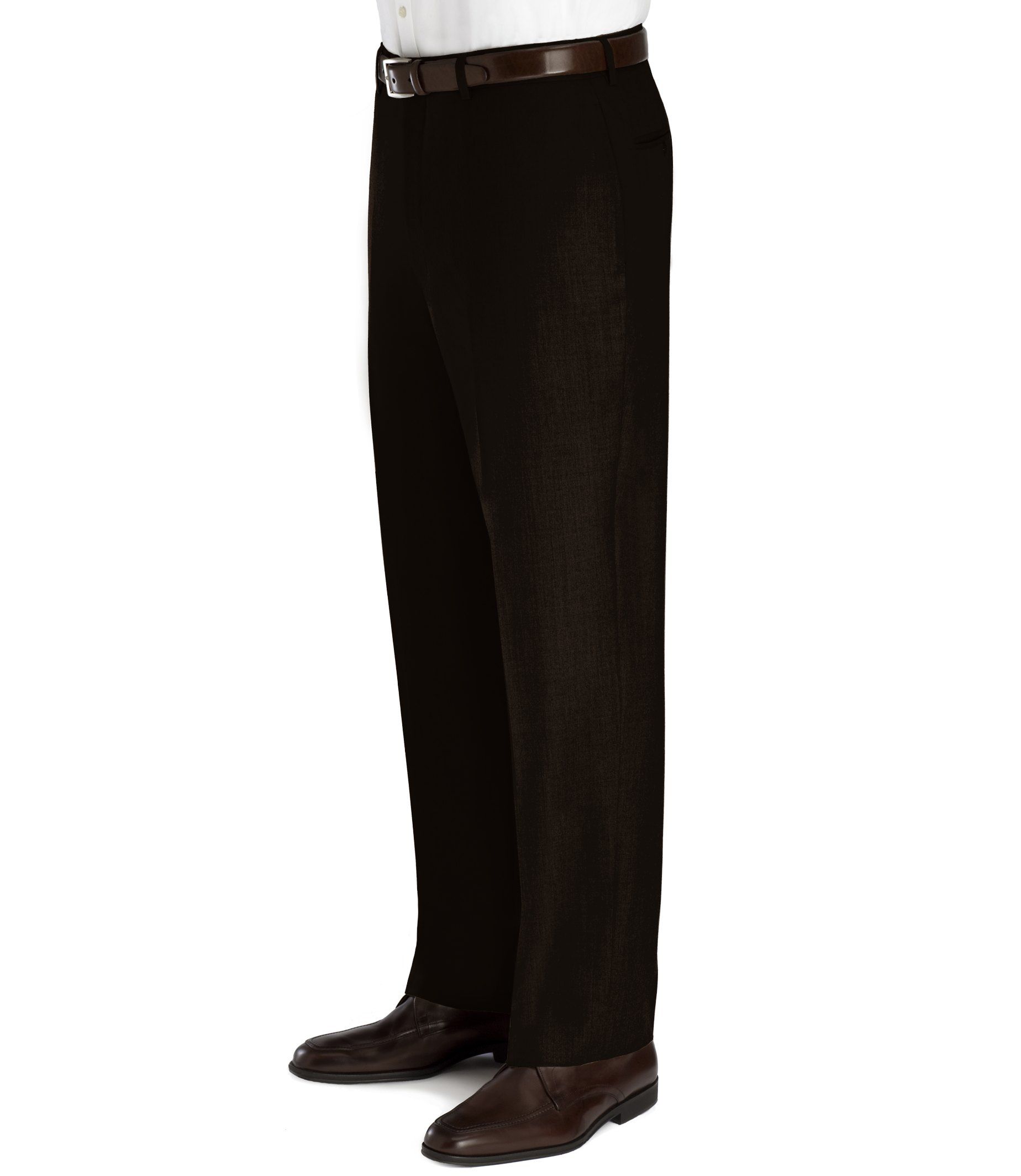 Wool/Cashmere Plain Front Trouser- Sizes 44-48