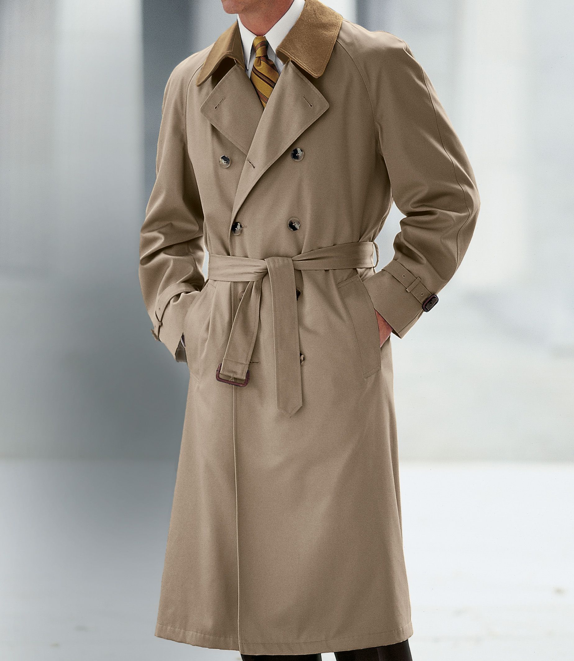 Double-Breasted Raincoat- Sizes 44-52