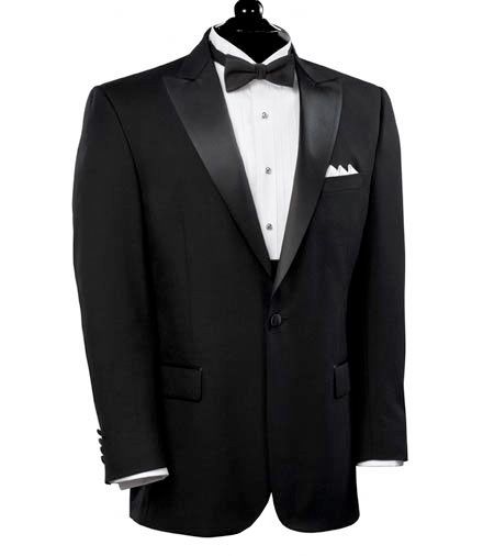 Black Peak Lapel Tuxedo Jacket Sizes 4852 14700