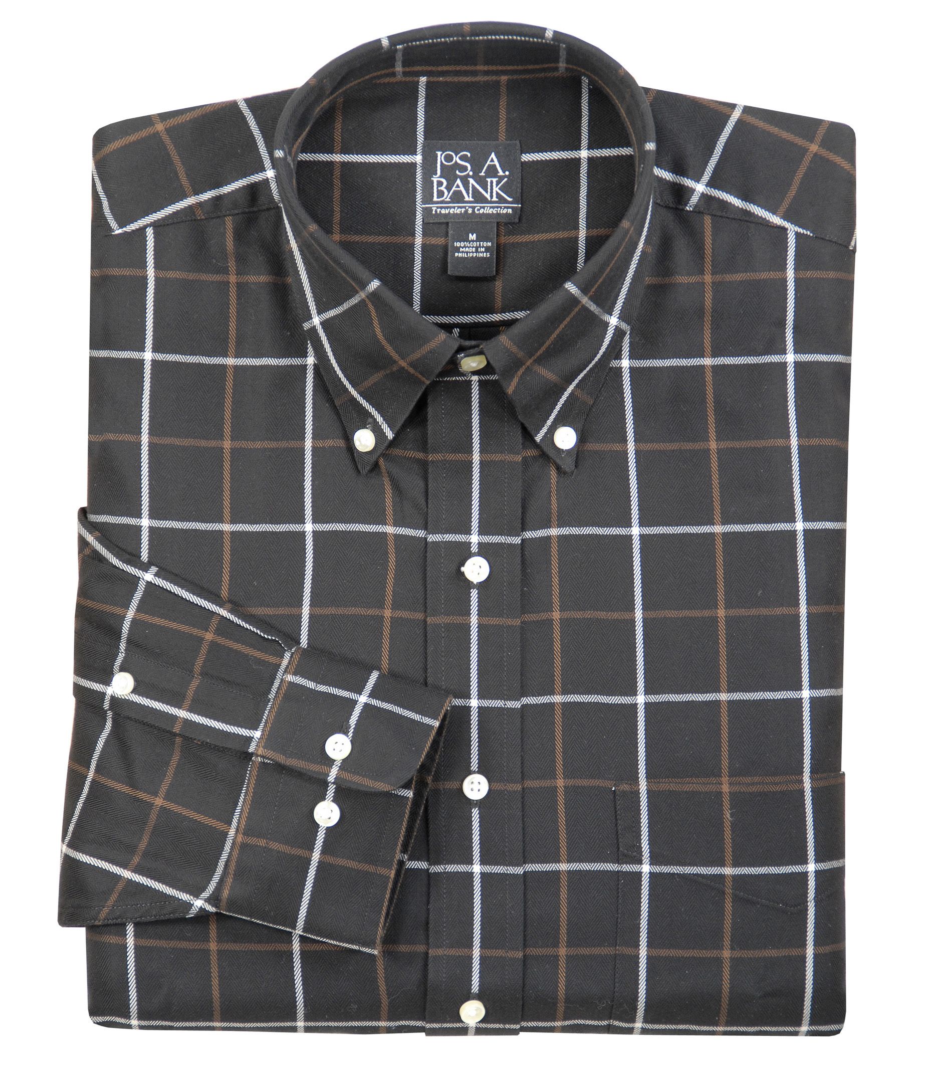 Traveler Patterned Cotton Buttondown Sportshirt