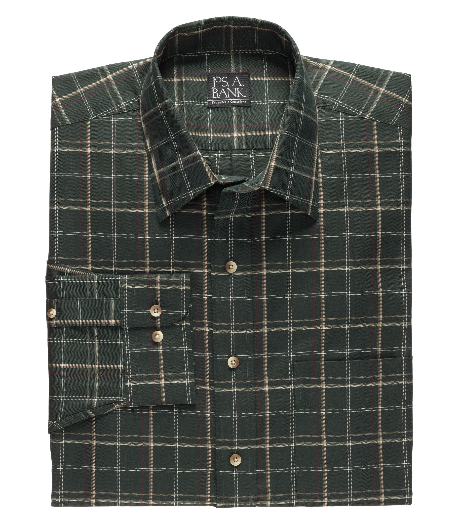 Traveler Poplin Point Collar Sportshirt