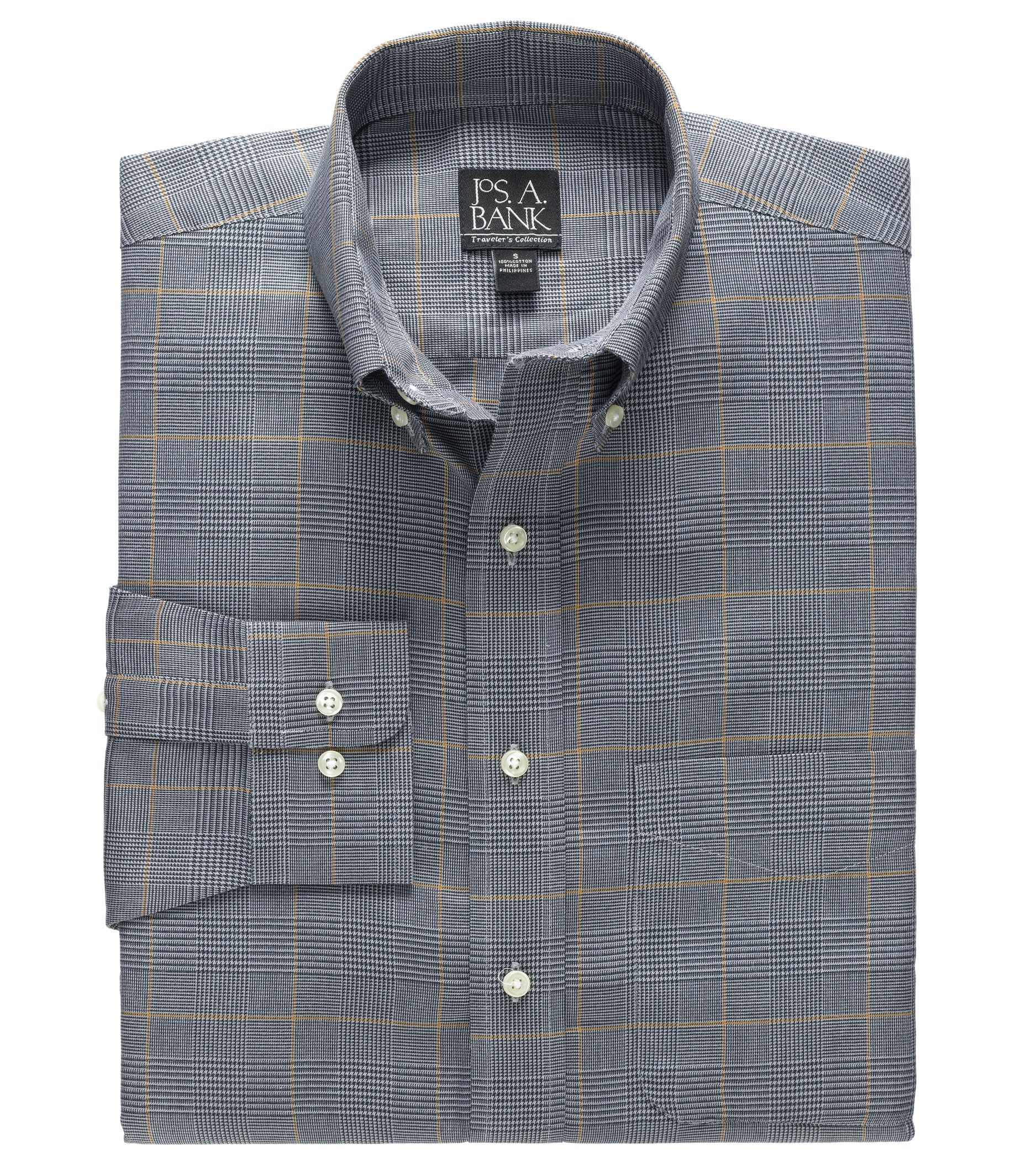 Long Sleeve Traveler Poplin Buttondown Tailored Fit