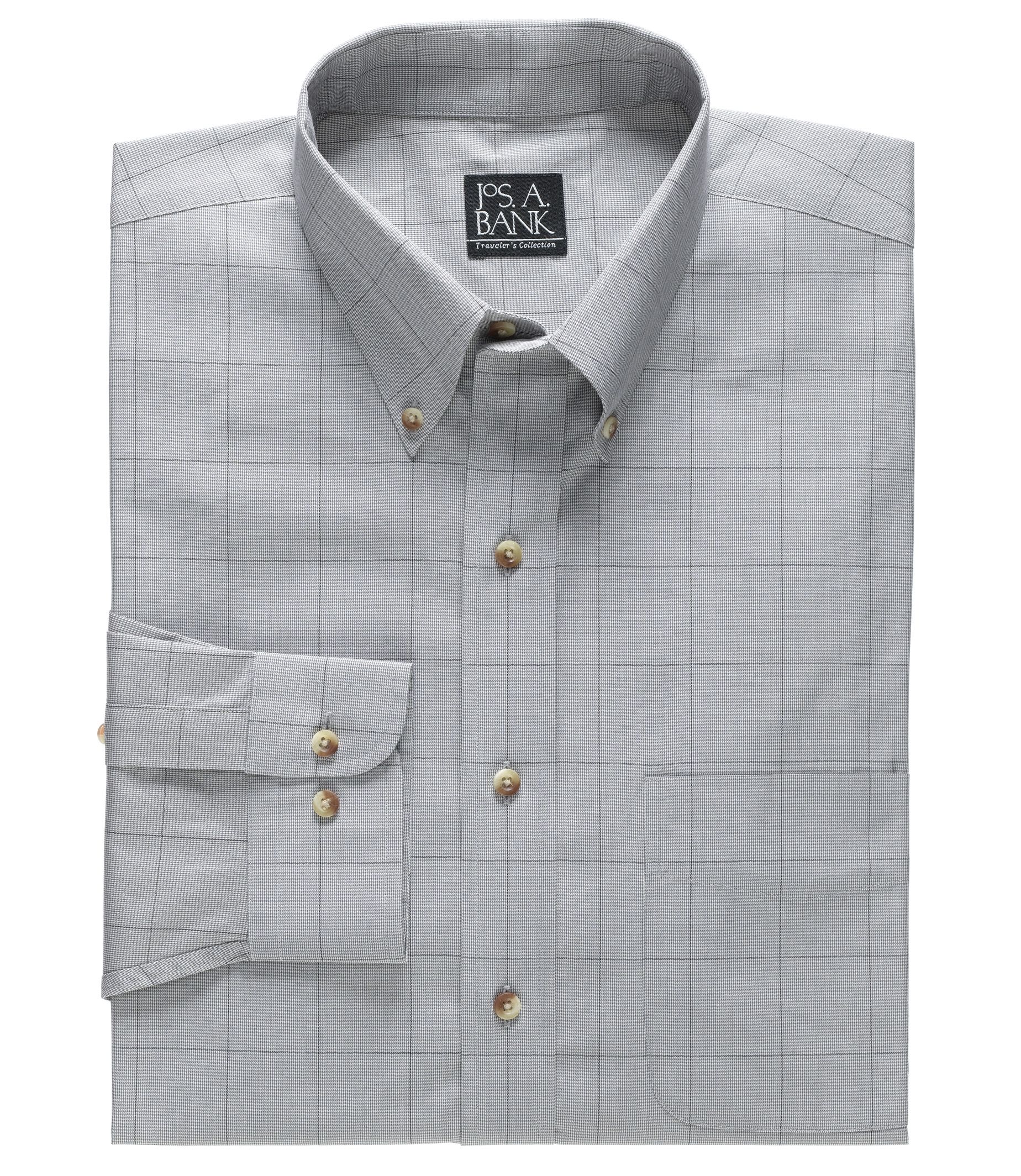 Long Sleeve Traveler Poplin Buttondown Tailored Fit