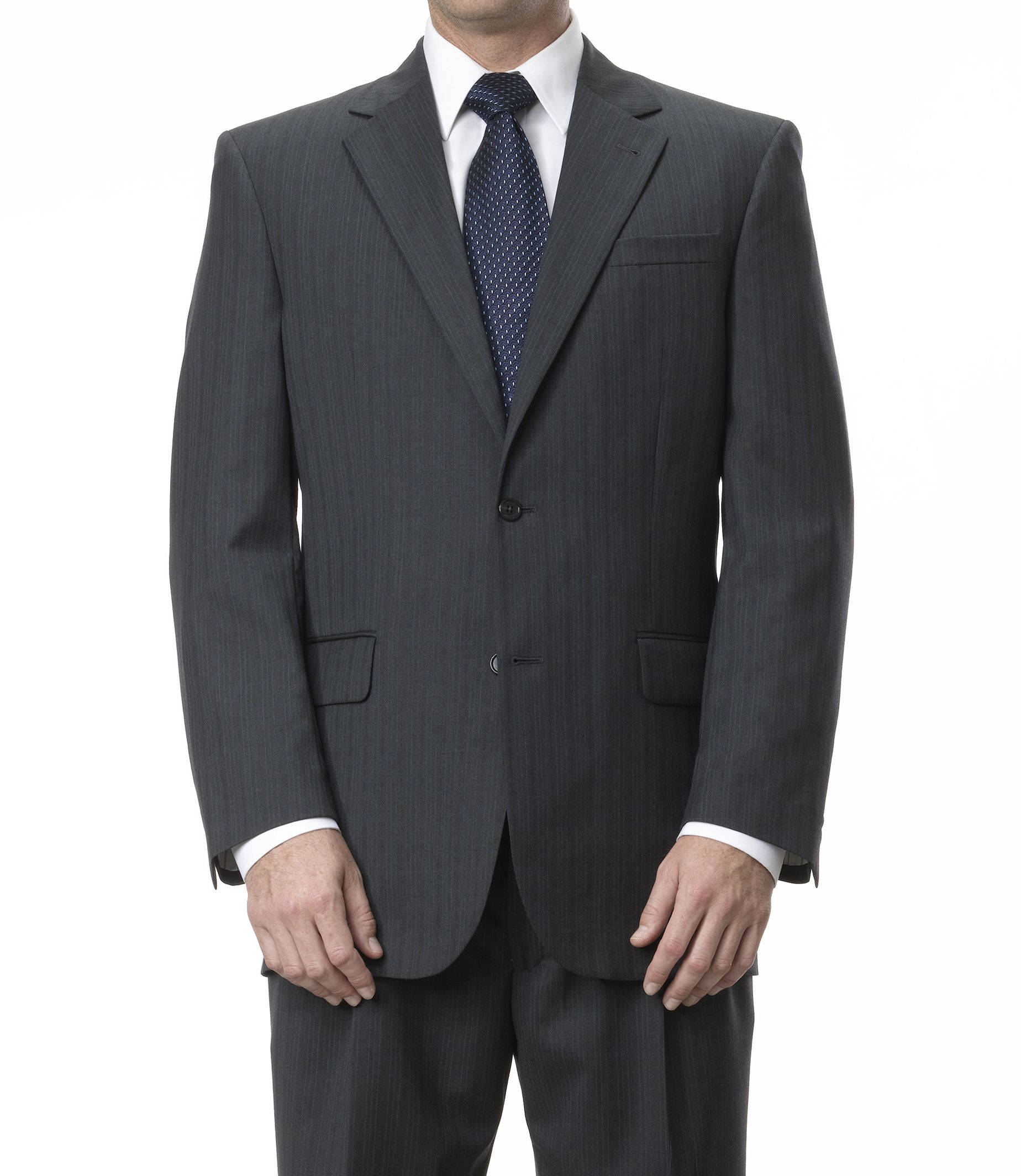 Signature 2 Button Pattern Wool Suit