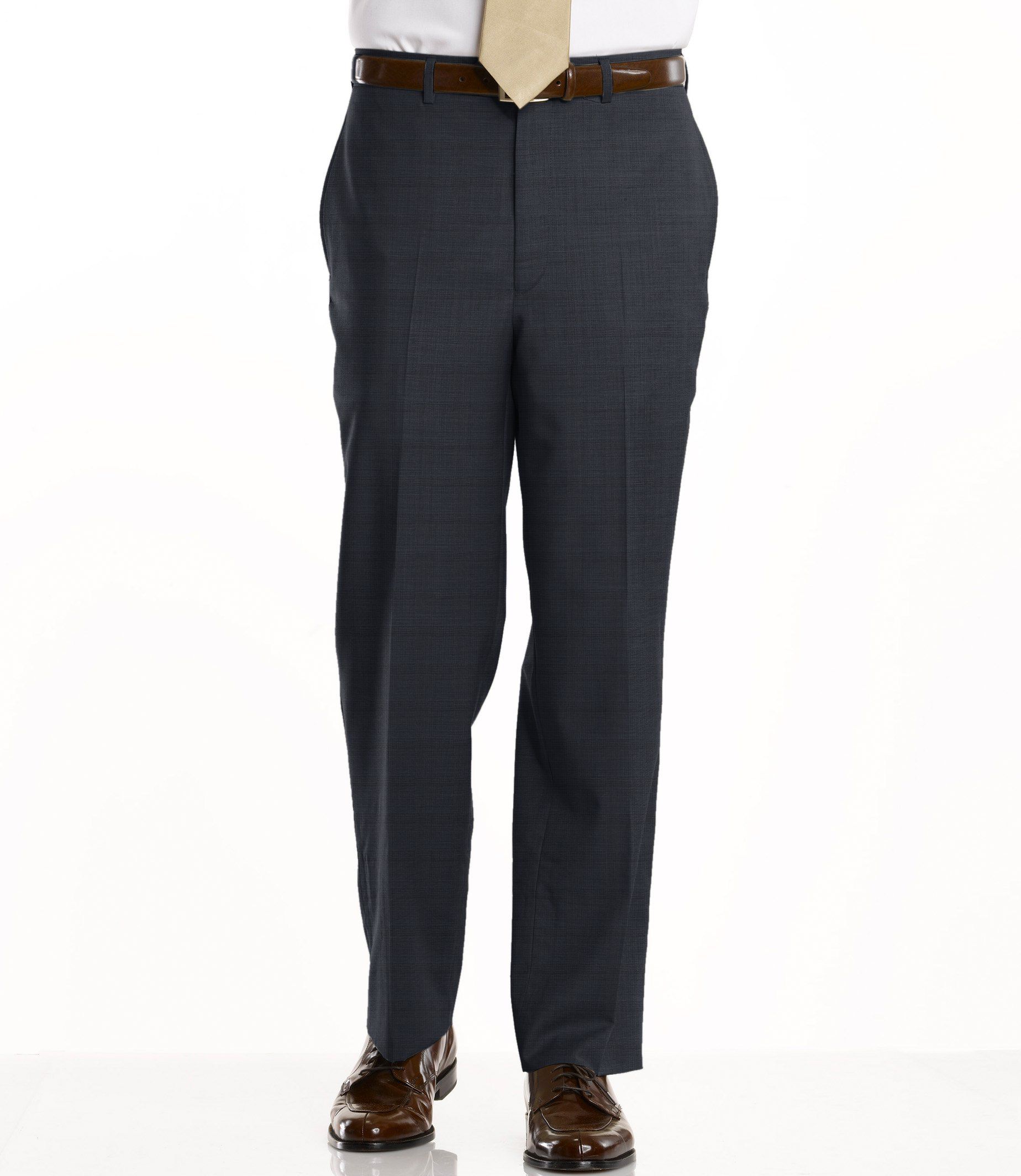 Signature Wool Tropical Weave Plain Trouser- Sizes 44-48