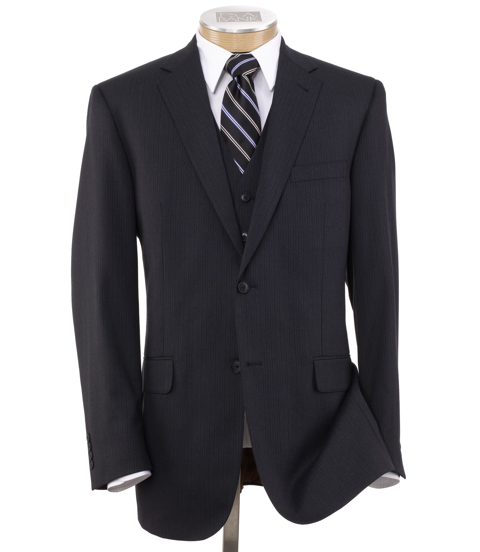Joseph 2 Button Wool Vested Suit with Plain Trousers- Sizes 44 X-Long-52