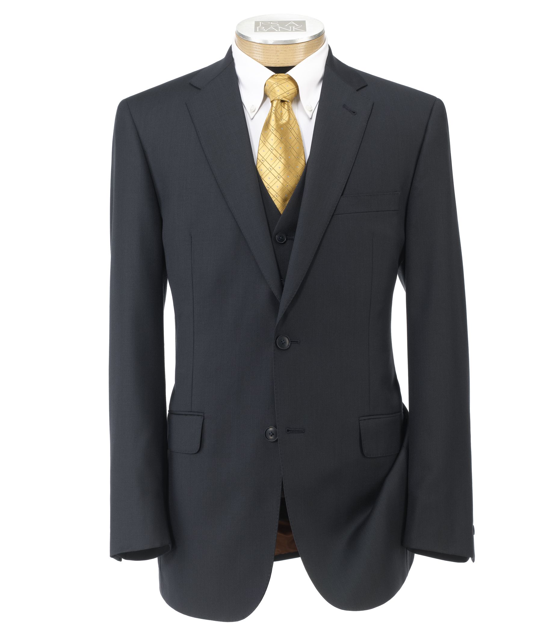 Joseph 2 Button Wool Vested Suit with Plain Trousers- Sizes 44 X-Long-52