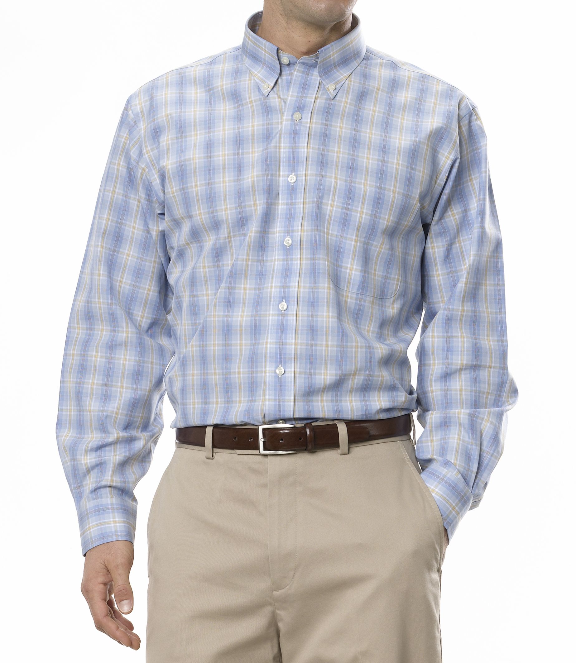 Traveler Tailored Fit Long-Sleeve Buttondown Sportshirt