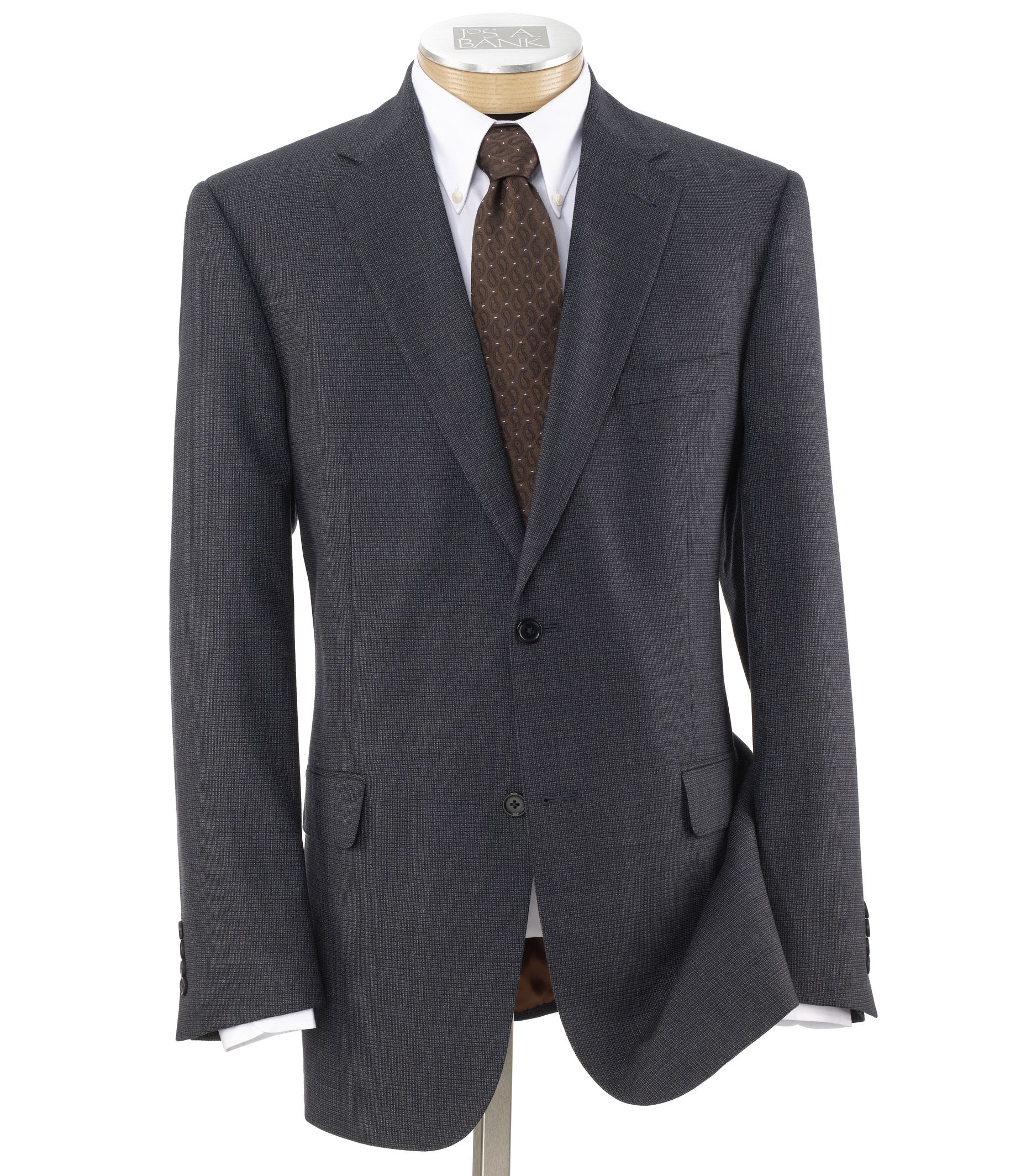 Joseph 2-Button Sportcoat- Navy Microcheck