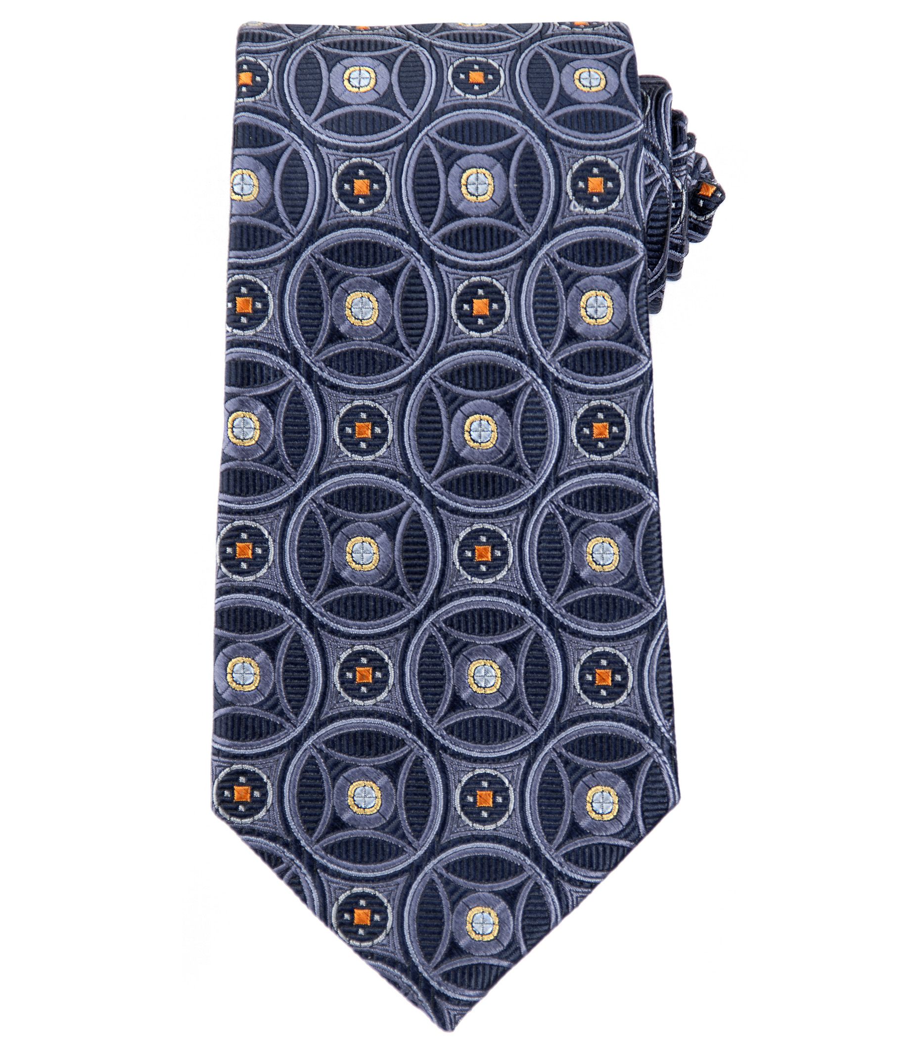 Signature Gold Large Circle Medallion Tie