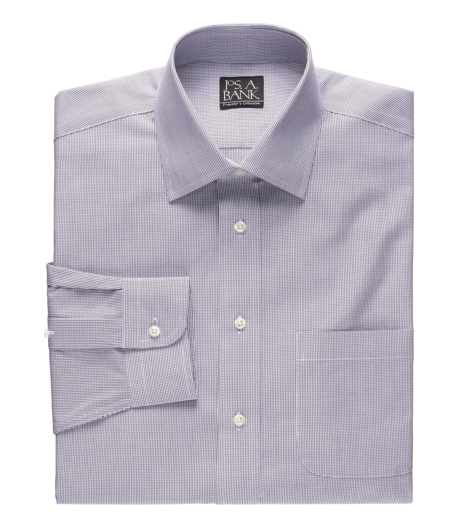 Traveler Tailored Fit Spread Collar Dress Shirt