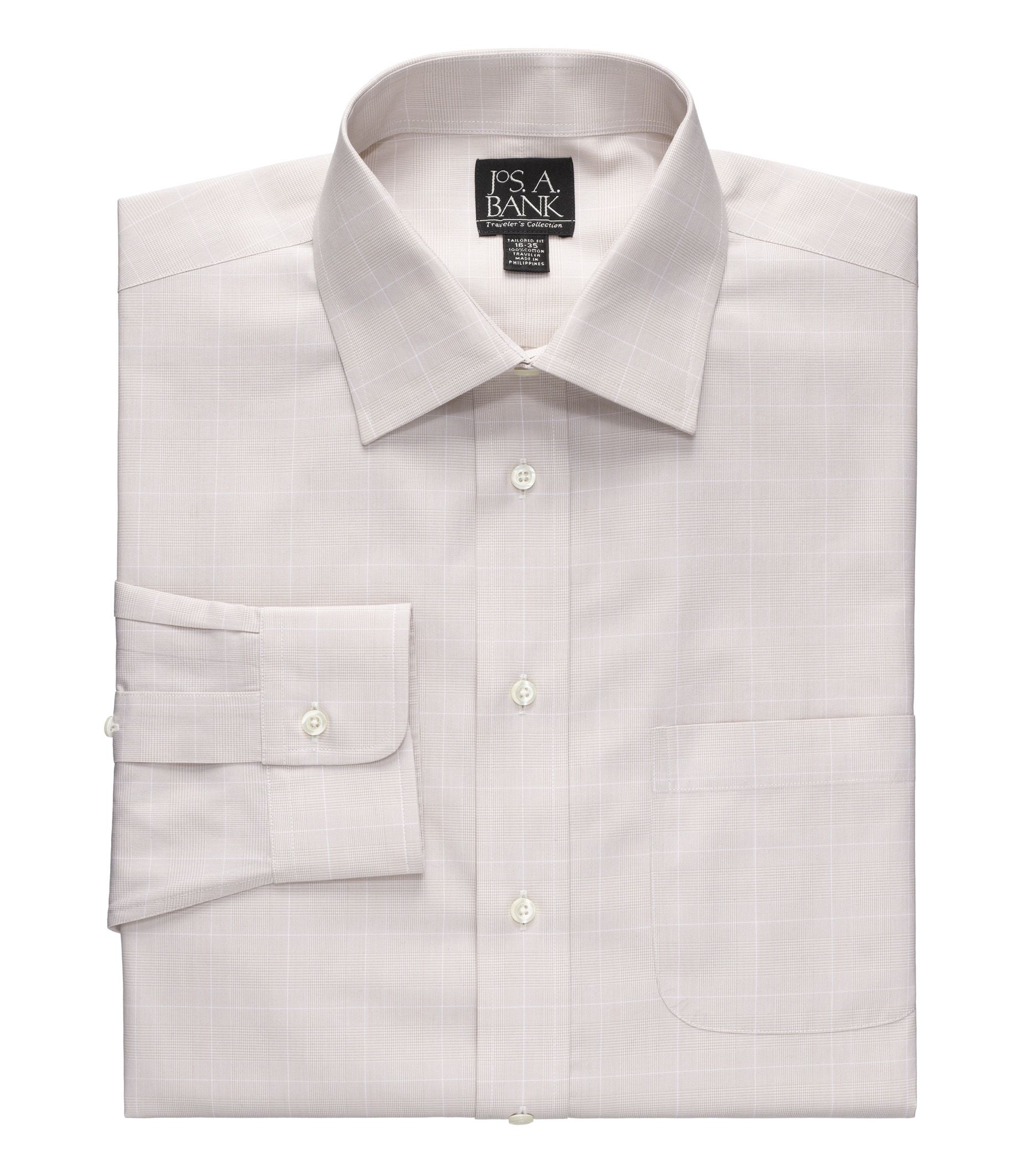 Traveler Tailored Fit Spread Collar Dress Shirt