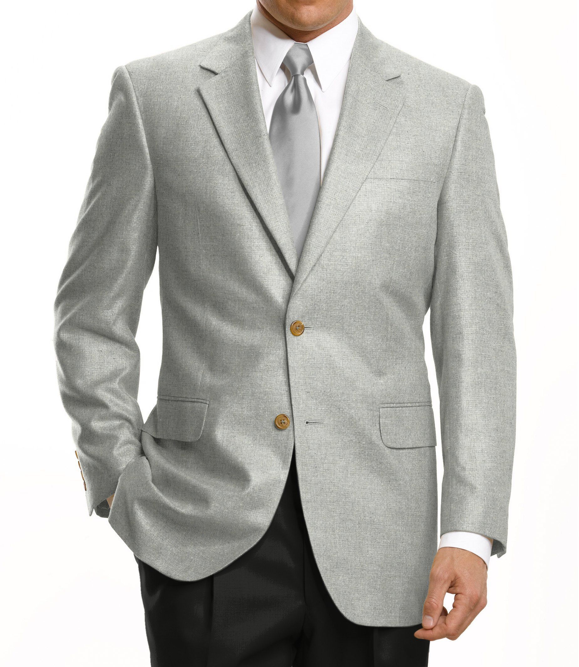 Executive 2-Button Silk Sportcoat- Sizes 44-52