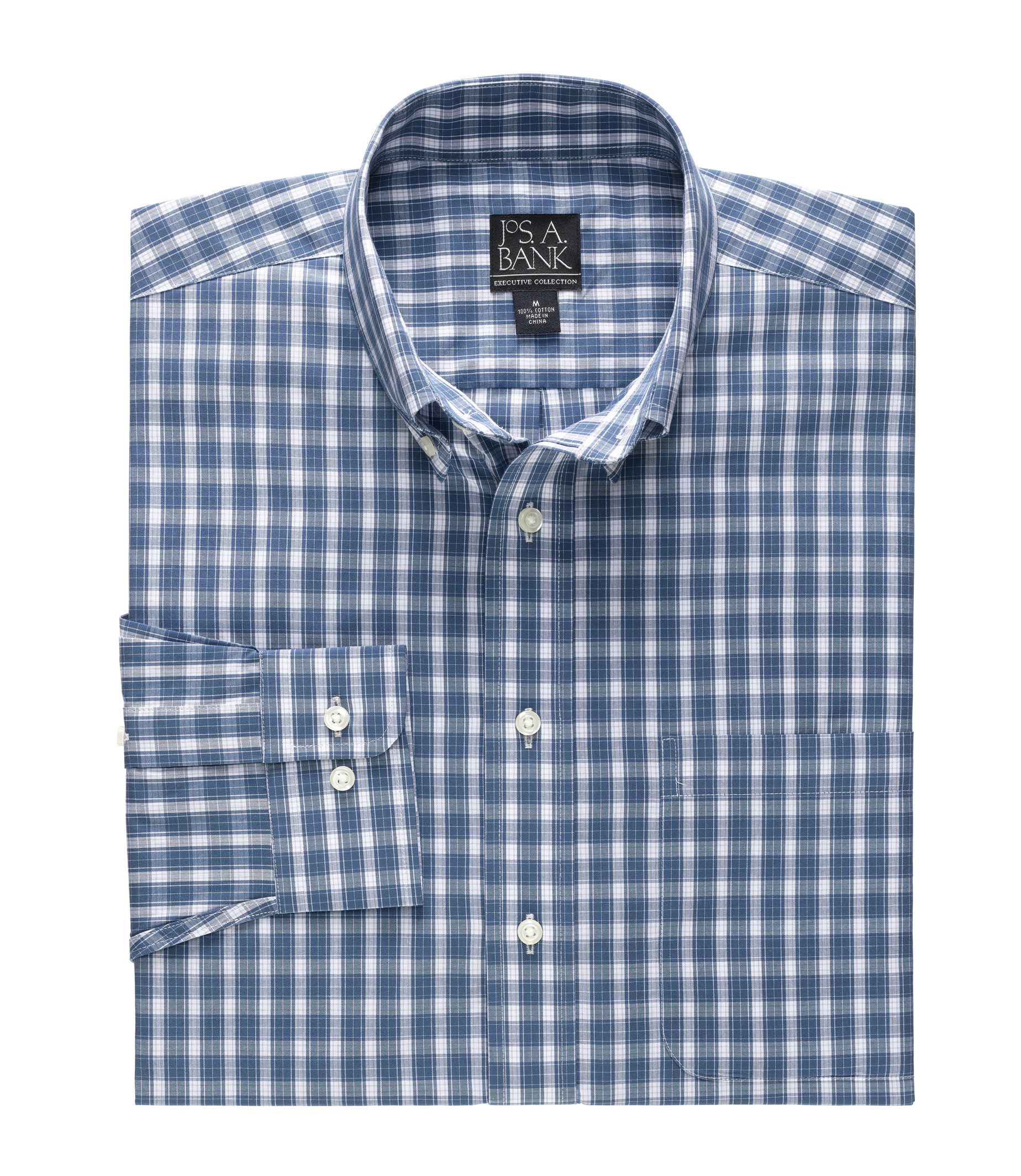 Jos. A. Bank Long-Sleeve Pattern Sportshirt