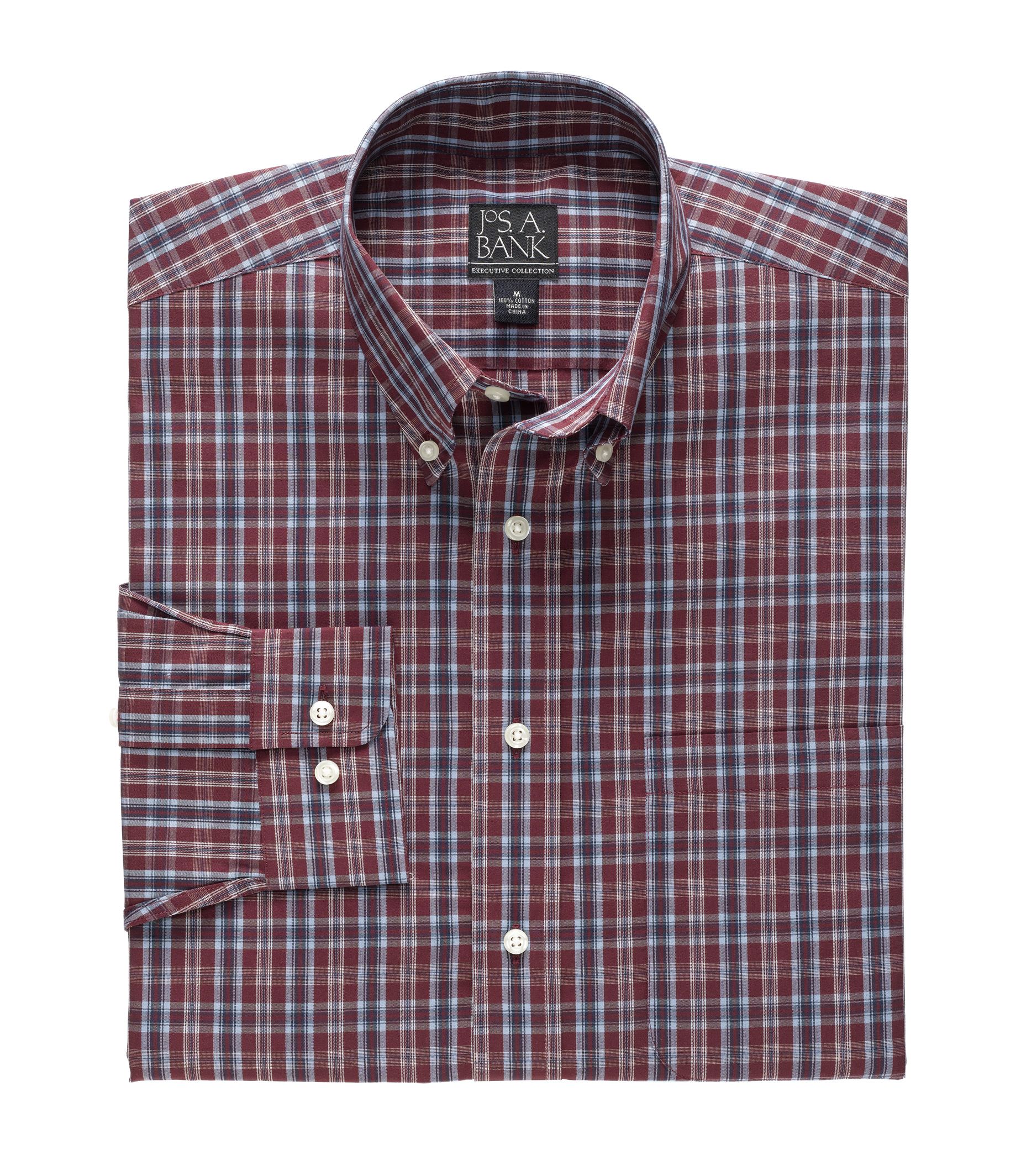 Jos. A. Bank Long-Sleeve Pattern Sportshirt