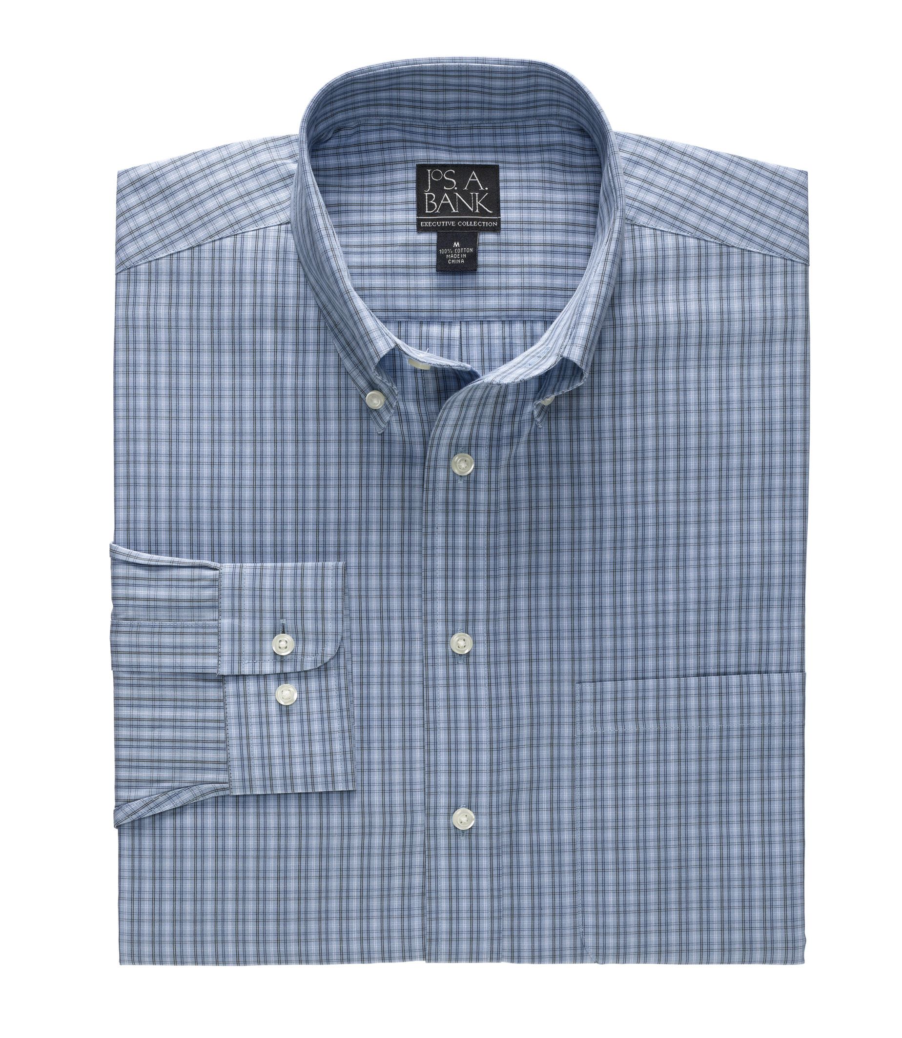 Jos. A. Bank Long-Sleeve Pattern Sportshirt