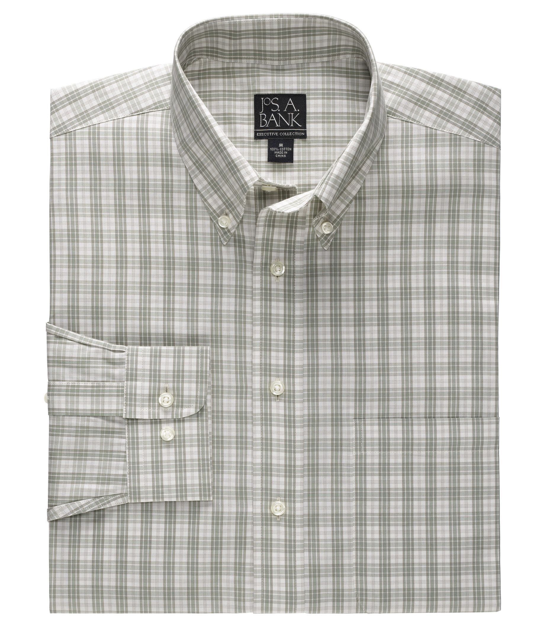 Jos. A. Bank Long-Sleeve Pattern Sportshirt