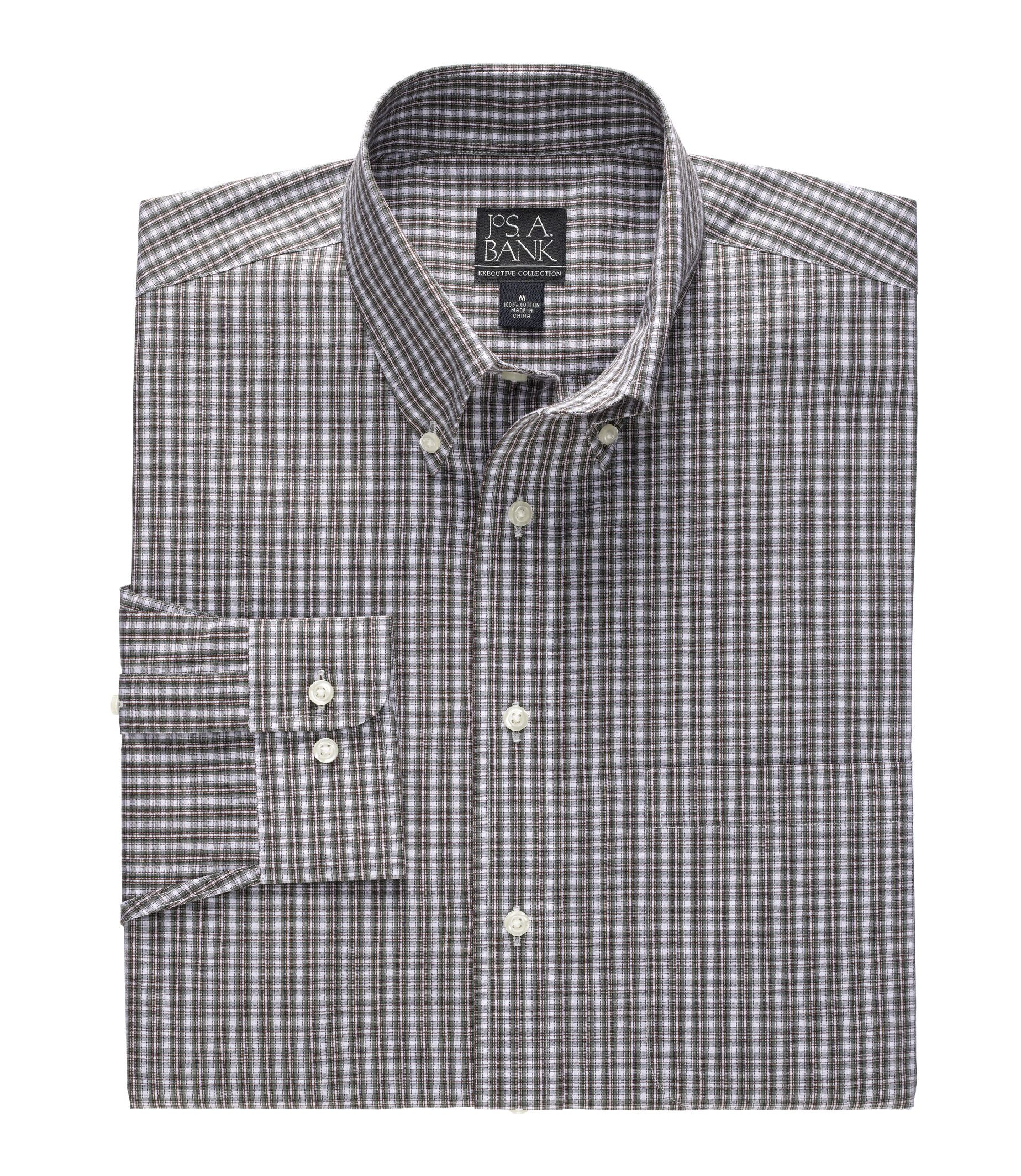 Jos. A. Bank Long-Sleeve Pattern Sportshirt