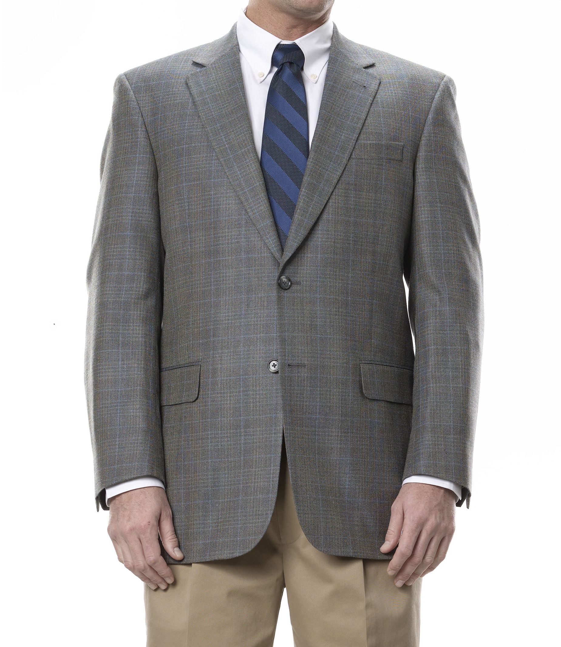 Signature 2-Button Silk/Wool Patterned Sportcoat