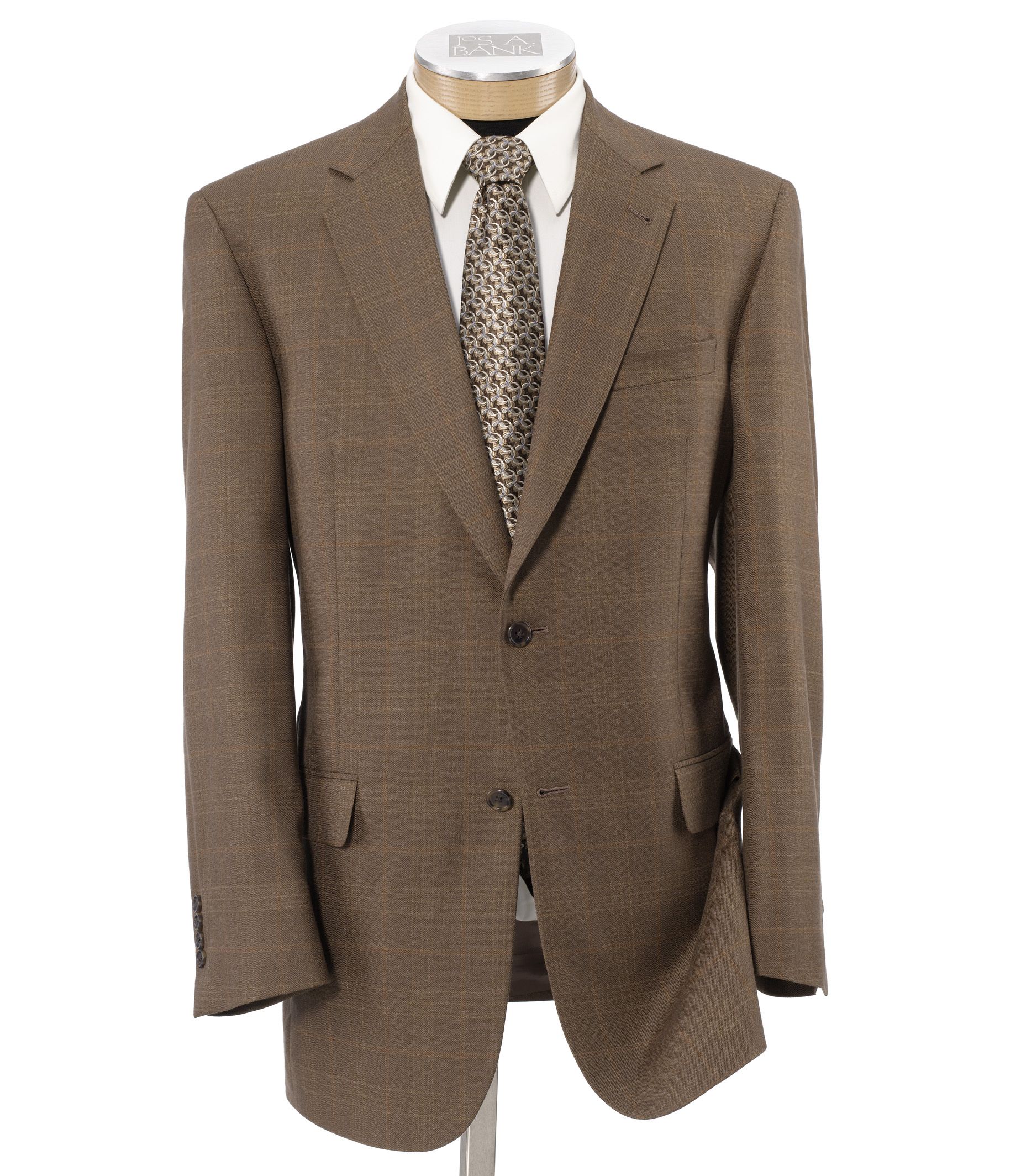 Signature 2-Button Silk/Wool Patterned Sportcoat
