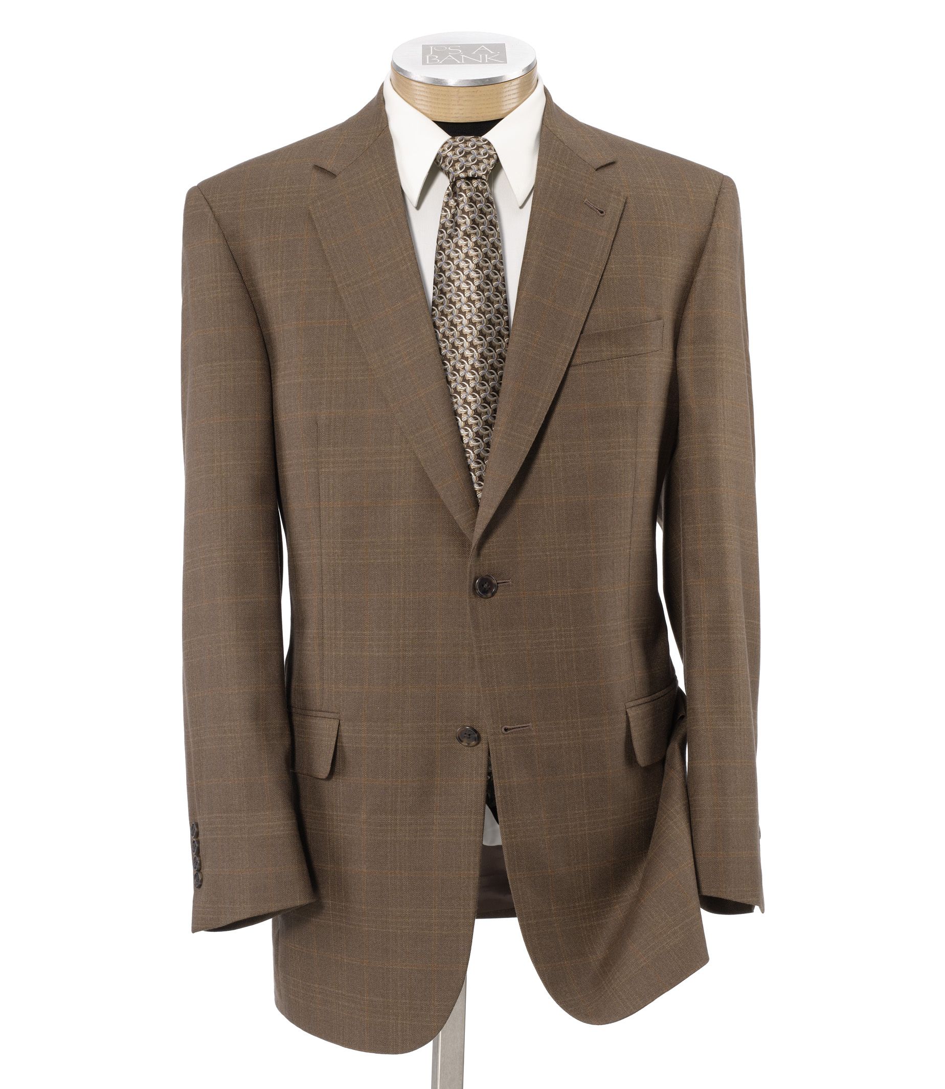 Signature 2-Button Silk/Wool Patterned Sportcoat- Sizes 44-52